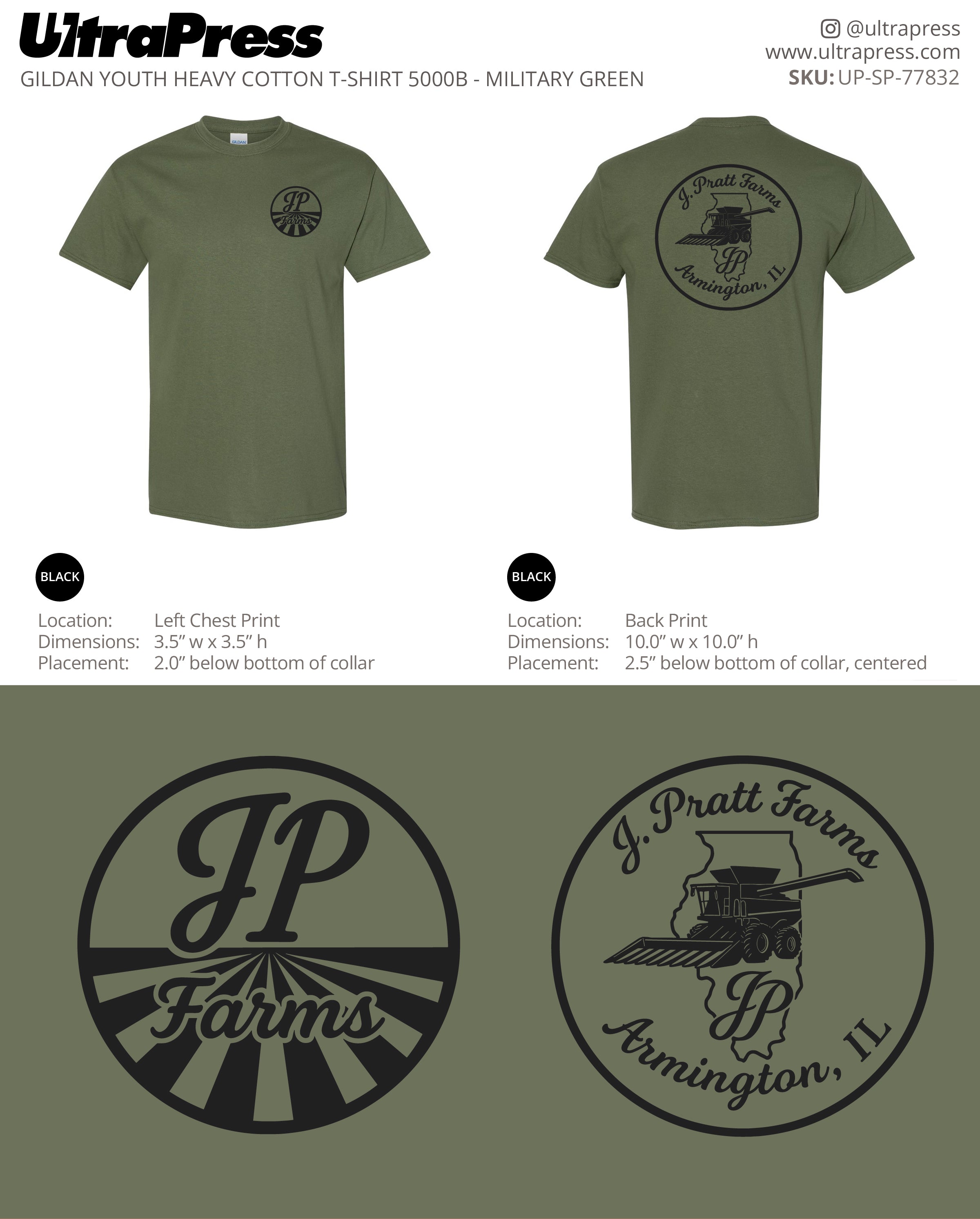 UP-SP-77832 JP Farms - Jed Pratt 100 Pieces Package (Bulk)