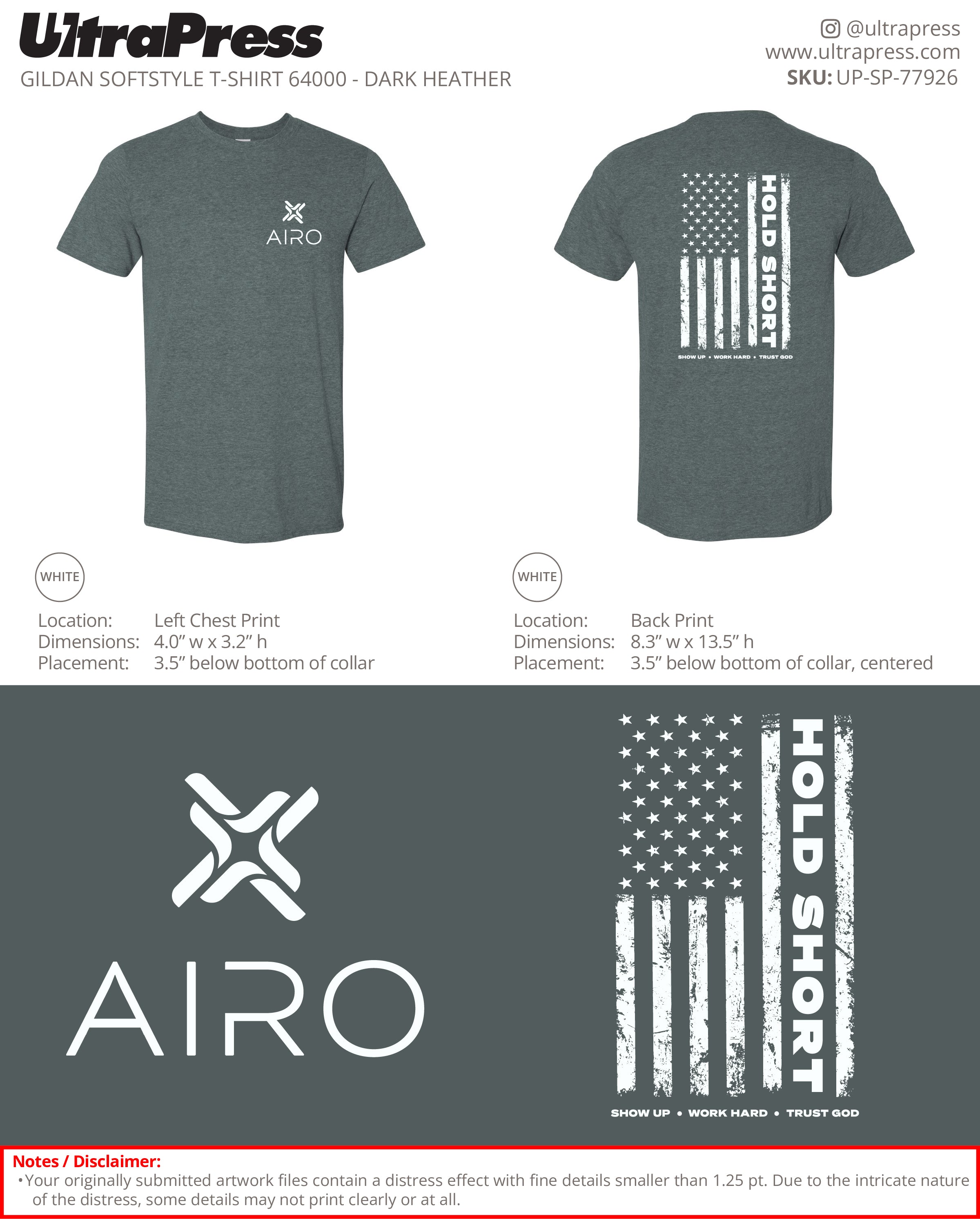 UP-SP-77926 AIRO Hold Short - Camron McAhren 100 Min Qty (Bulk)