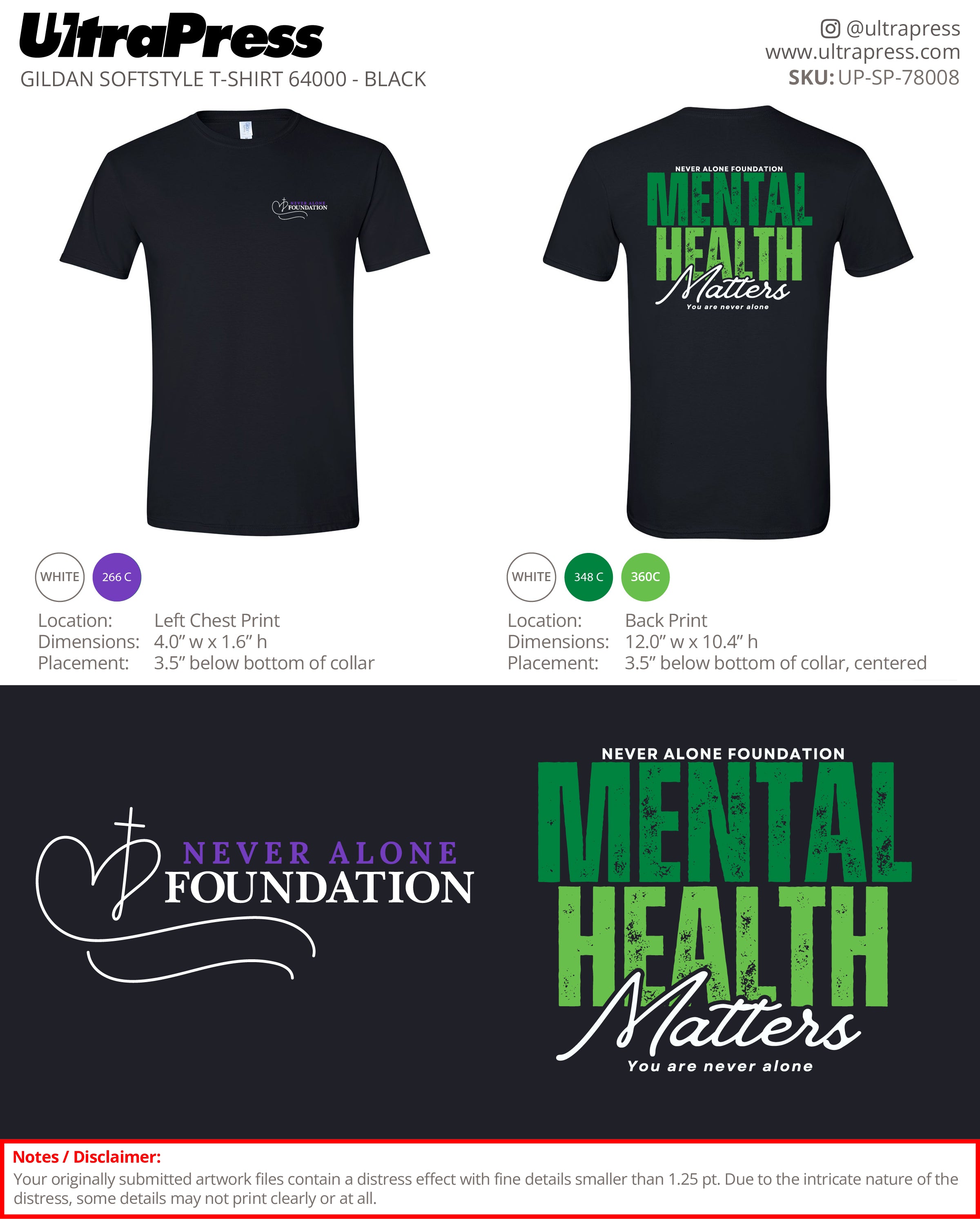 UP-SP-78008 Never Alone Foundation - Stephanie Almond 100 Pieces Package (Bulk)