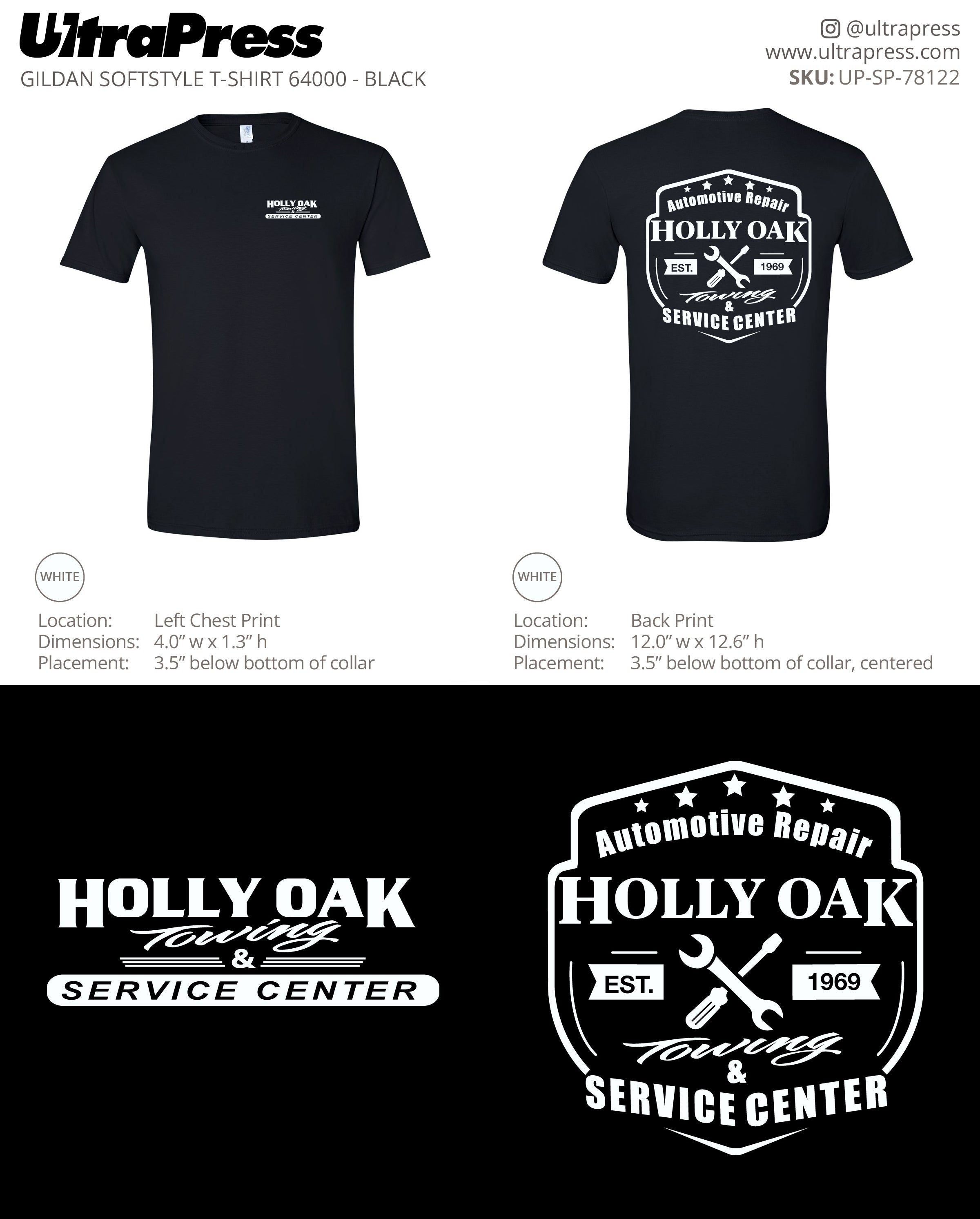 UP-SP-78122 Holly Oak Towing and Service Center - Alycia Mummer 100 Min Qty (Bulk)