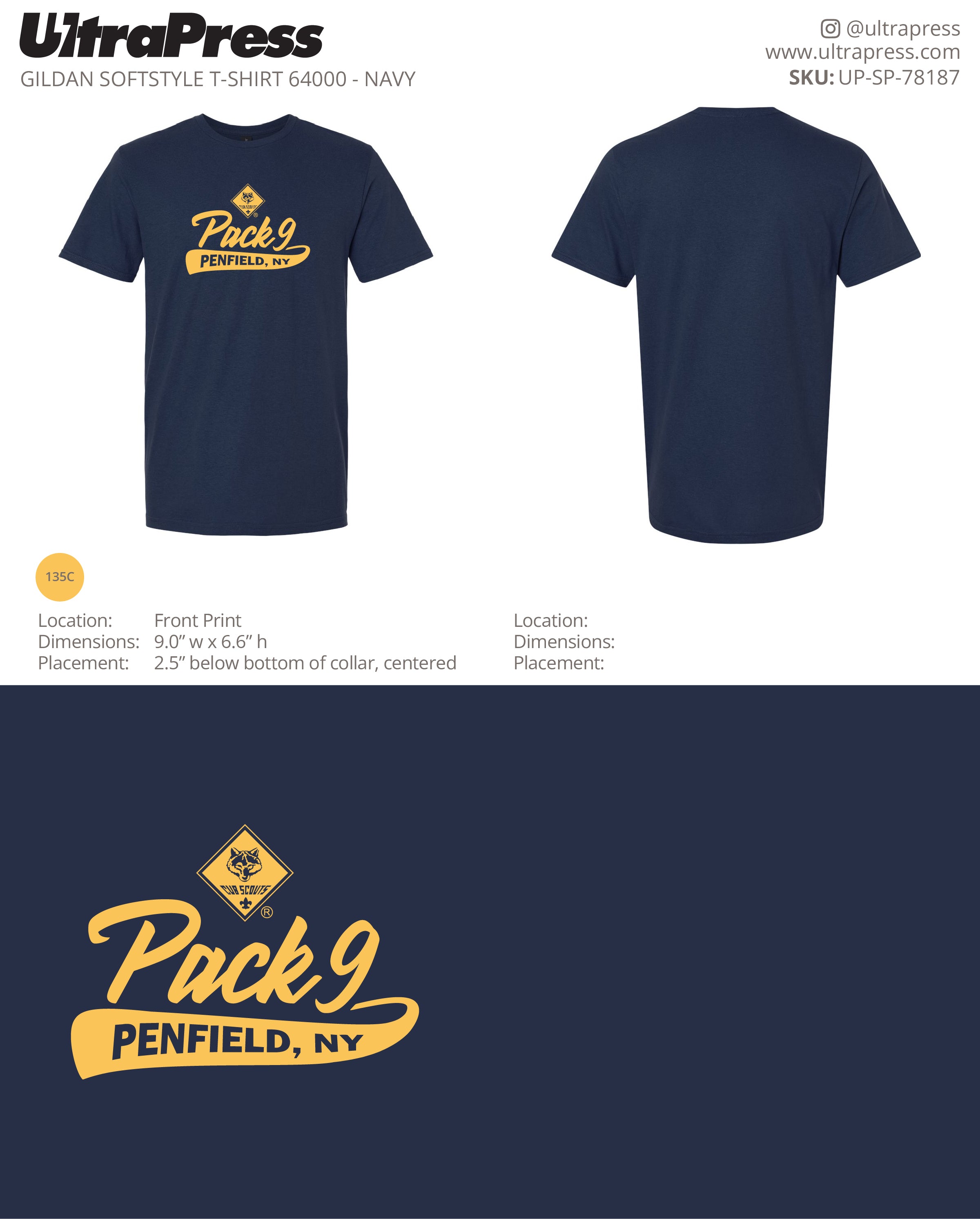 UP-SP-78187 Cub Scouts Pack 9 - Francesca Lancer 100 Min Qty (Bulk)