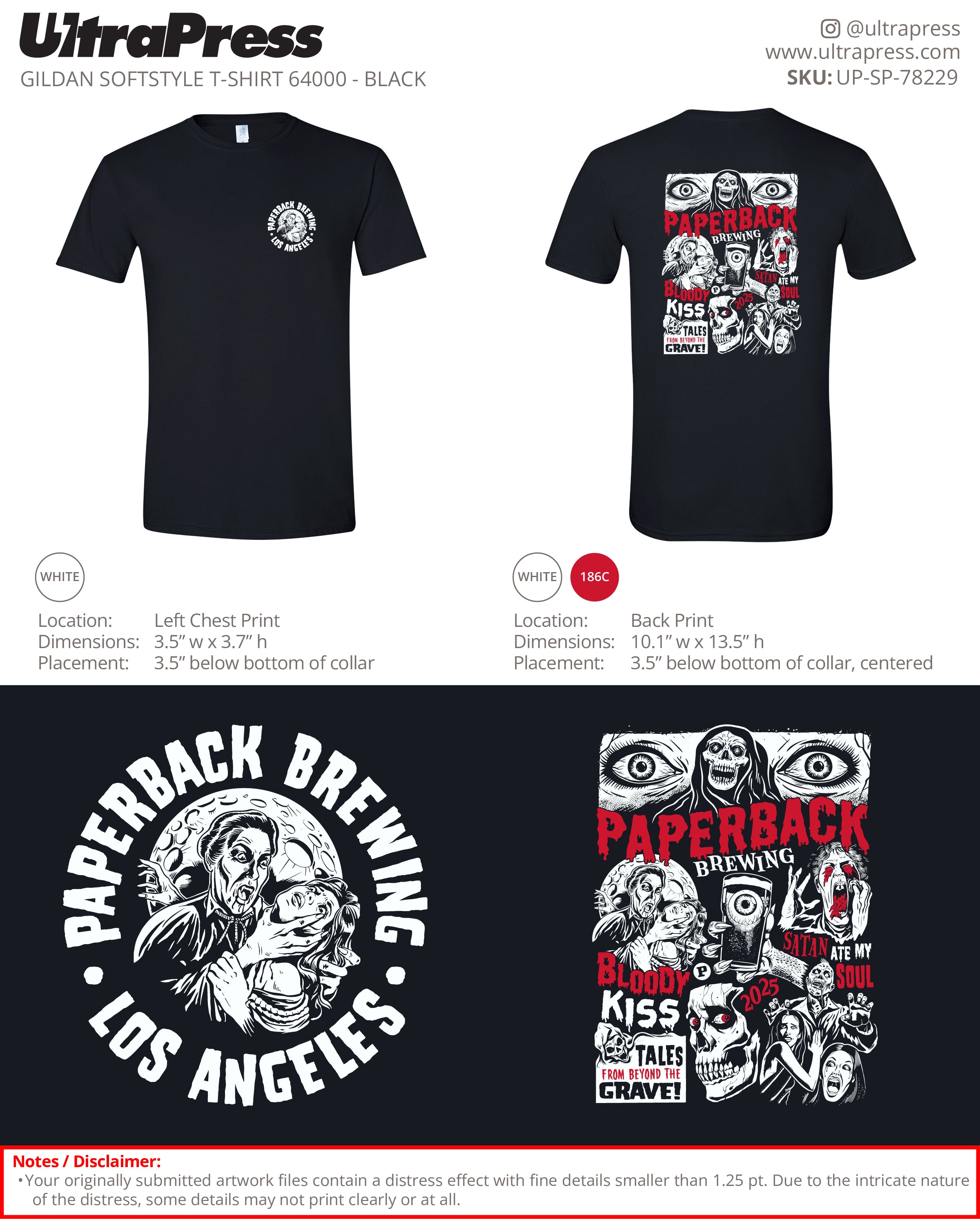 UP-SP-78229 2025 Halloween Paperback Shirts - Chris Cesnek 100 Pieces Package (Bulk)