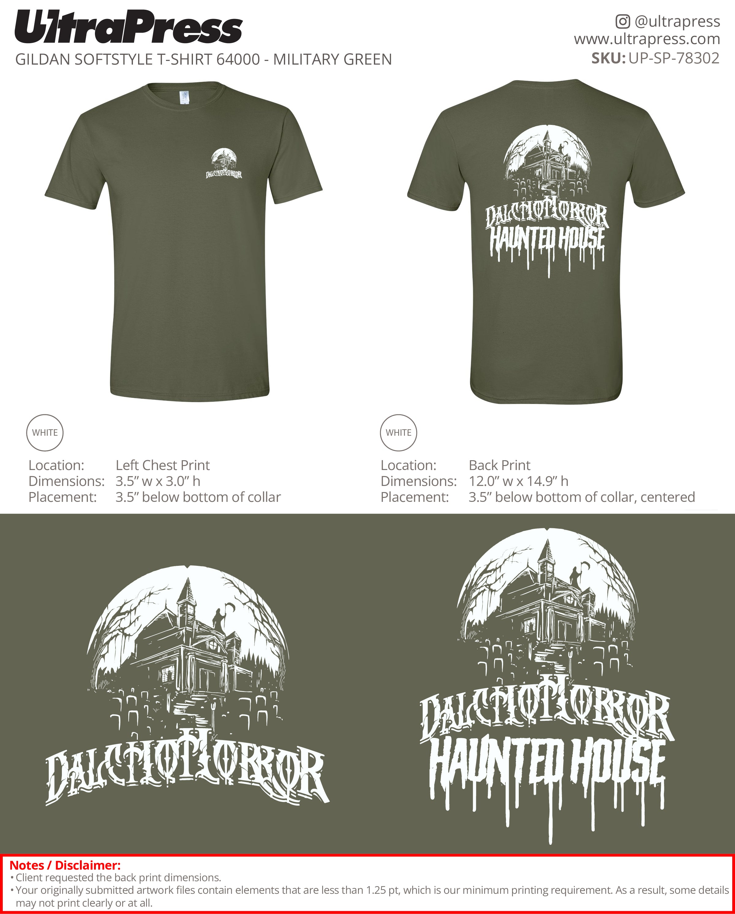 UP-SP-78302 Dalcho Horror  Haunted House - Ryan Hartley 100 Min Qty (Bulk)