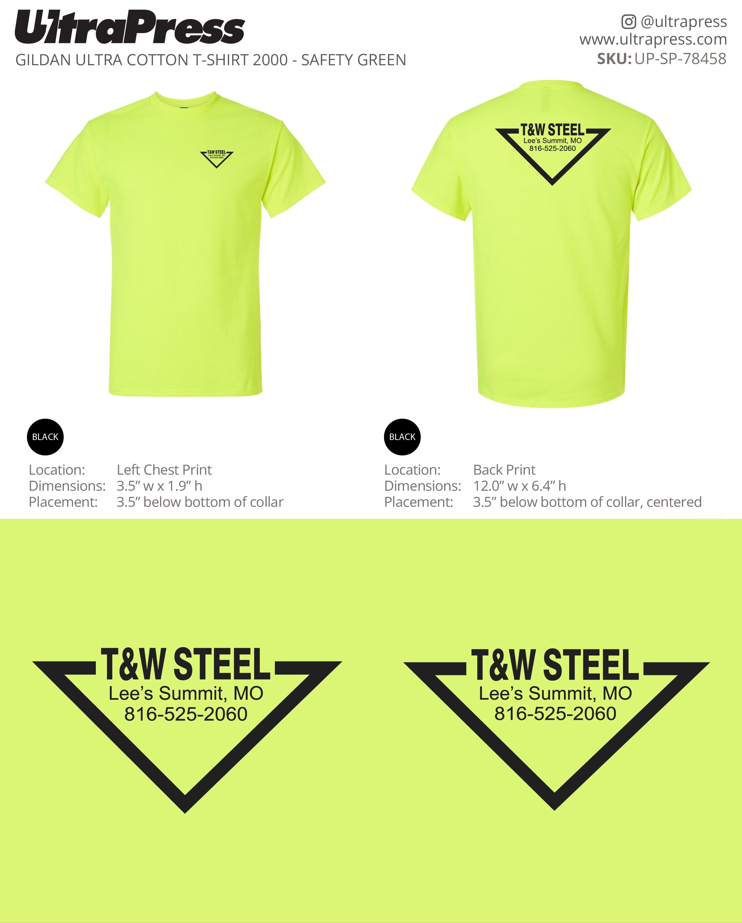 UP-SP-78458 TW Steel - Kenny Rusche 100 Min Qty (Bulk)