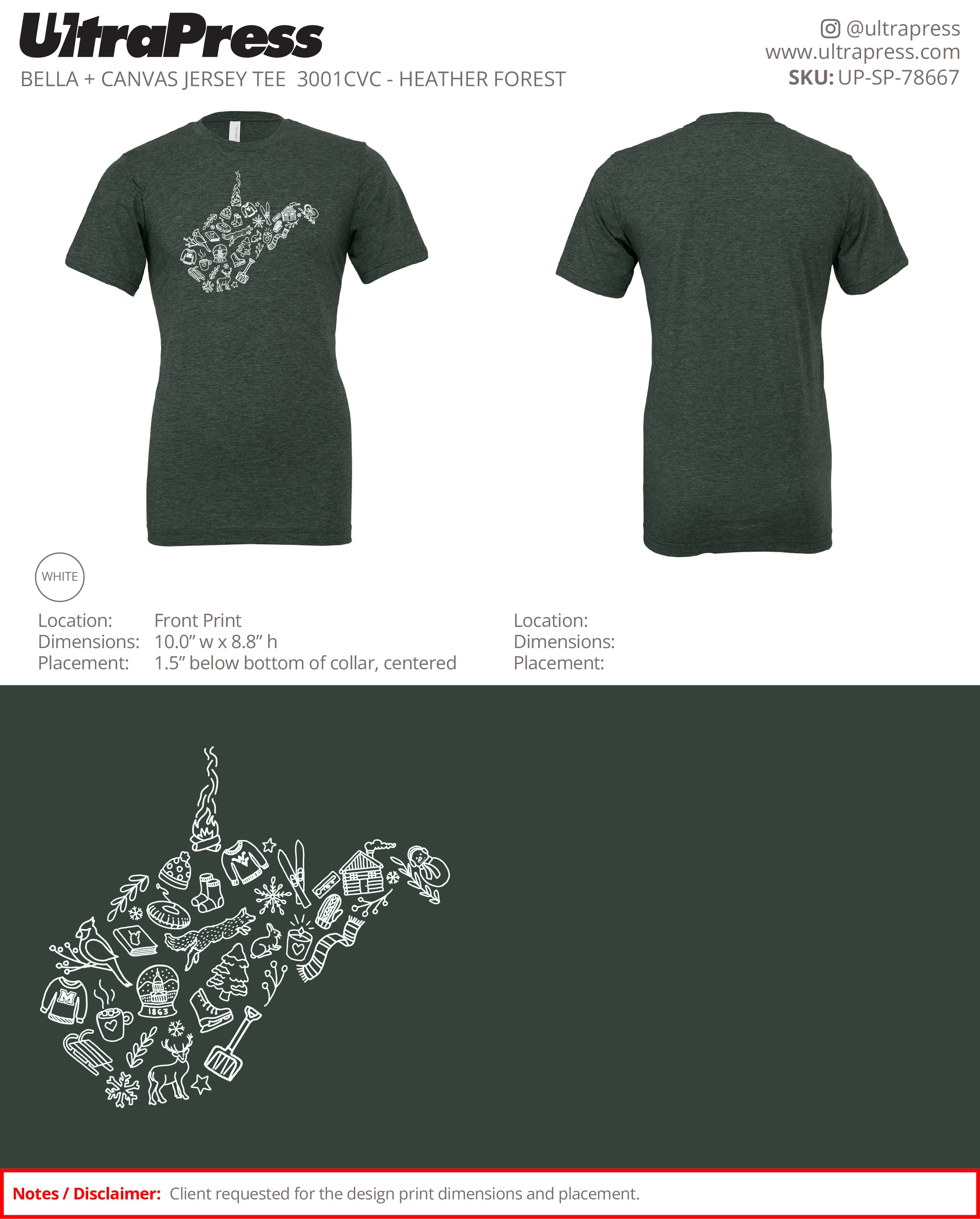 UP-SP-78667 WV Winter Design - Jenna Reed Hill 100 Min Qty (Bulk)