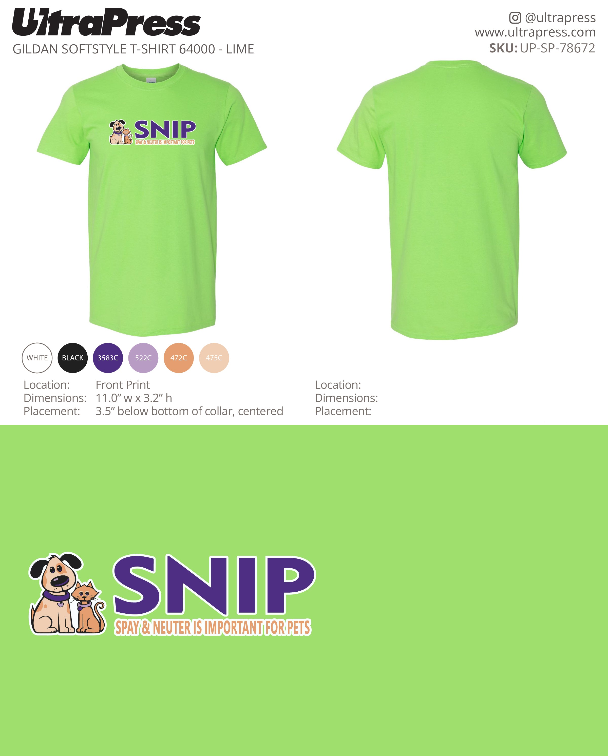 UP-SP-78672 SNIP - Spay and Neuter is Important for Pets - george mcclellan 50 Min Qty (Bulk)