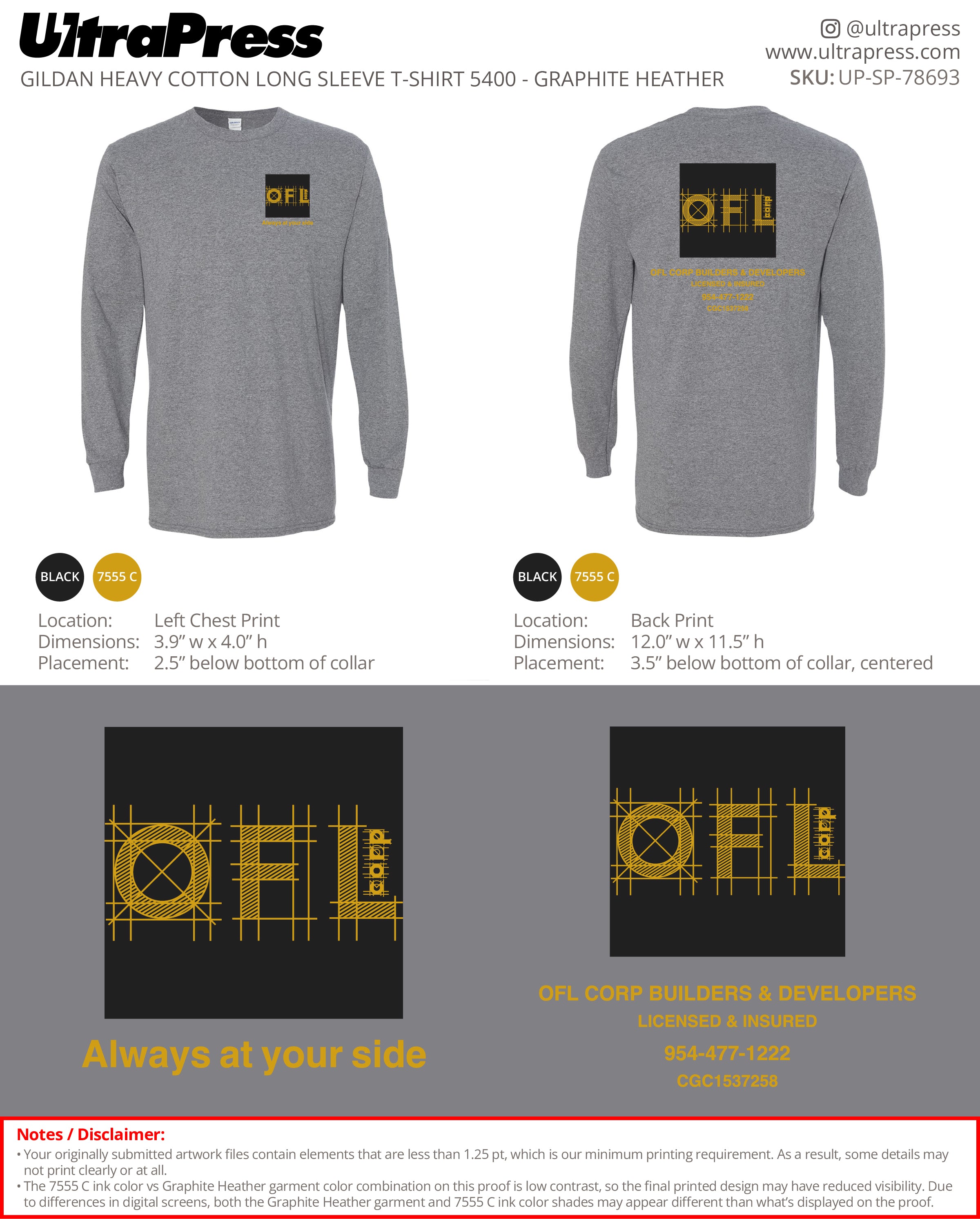 UP-SP-78693 OFL Corp - Olayo Fabregas 50 Min Qty (Bulk)