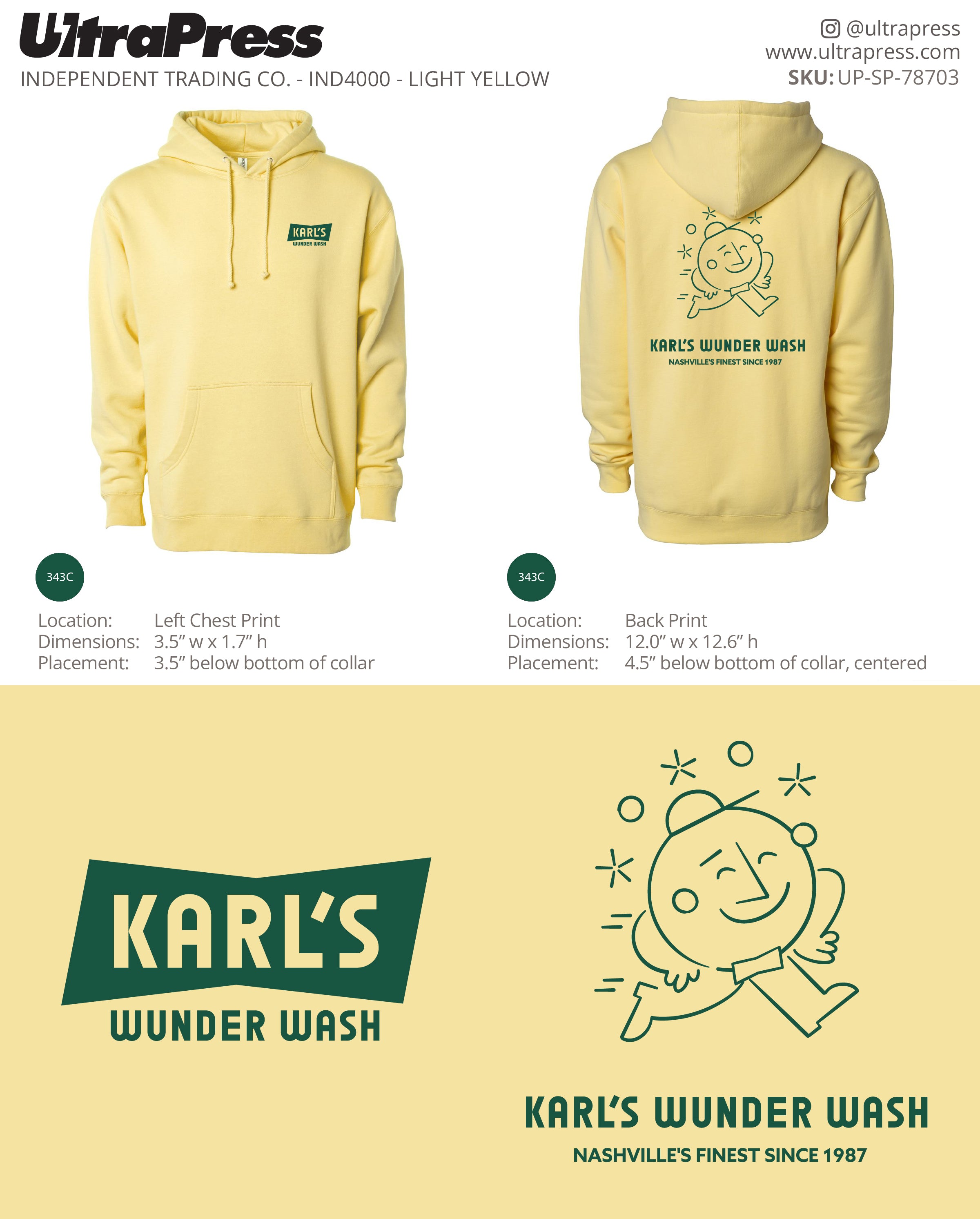 UP-SP-78703 Brentwood Auto Wash Green Ink - Alexandra 24 Min Qty (Bulk)