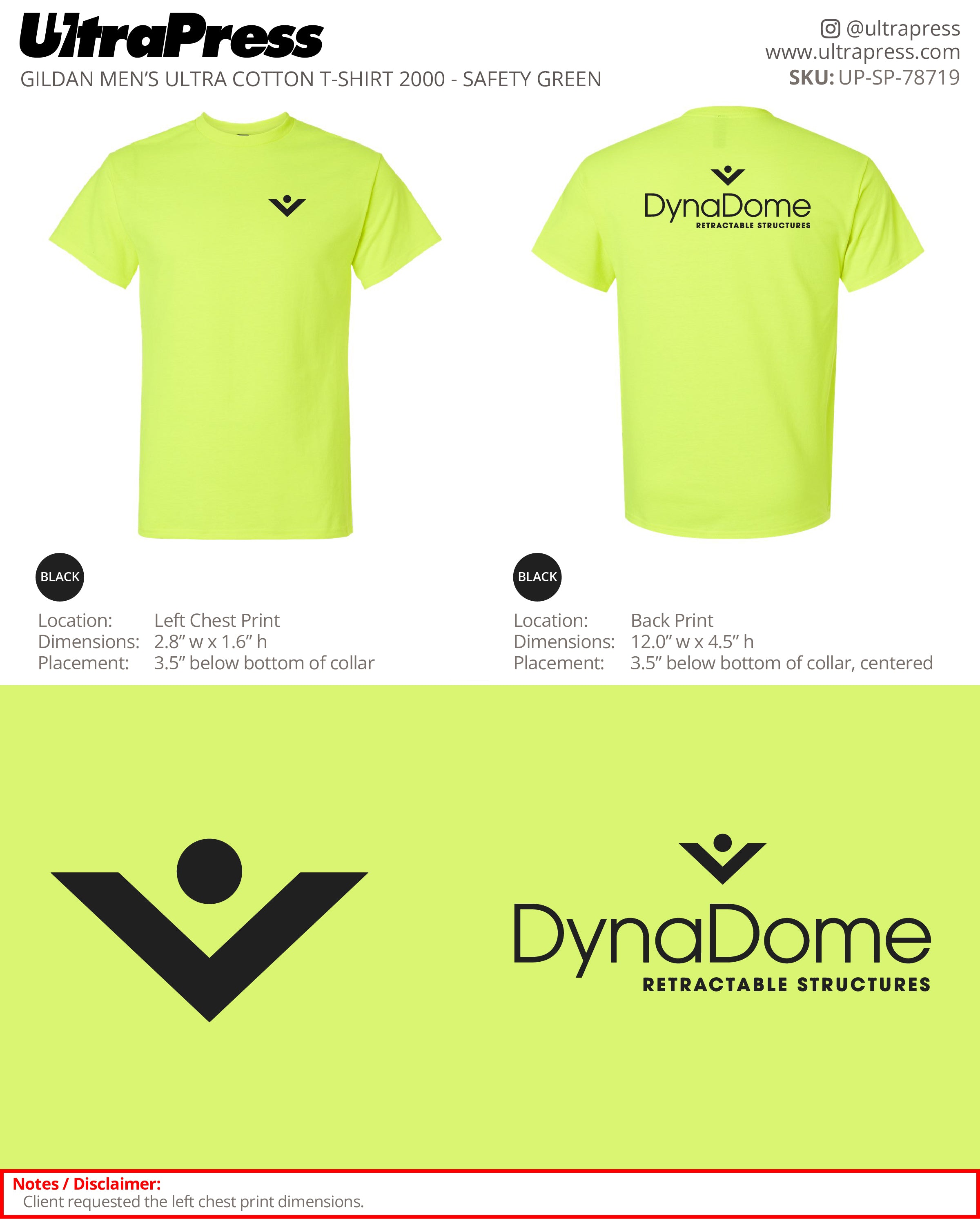 UP-SP-78719 DynaDome (F&B Black Logo) - Michelle Thiel 50 Min Qty (Bulk)