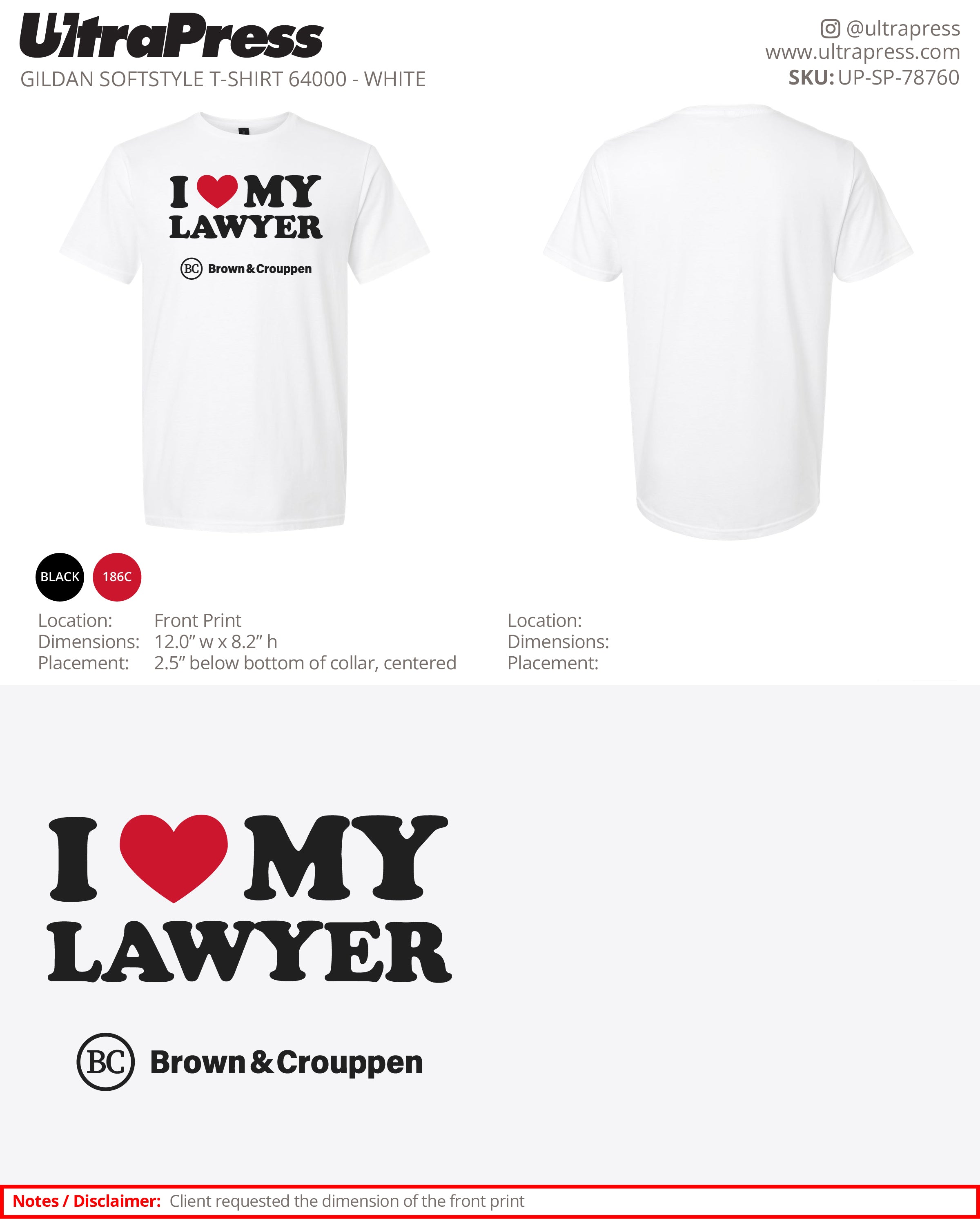 UP-SP-78760 Brown & Crouppen Law Firm - Kat Maugh 100 Min Qty (Bulk)