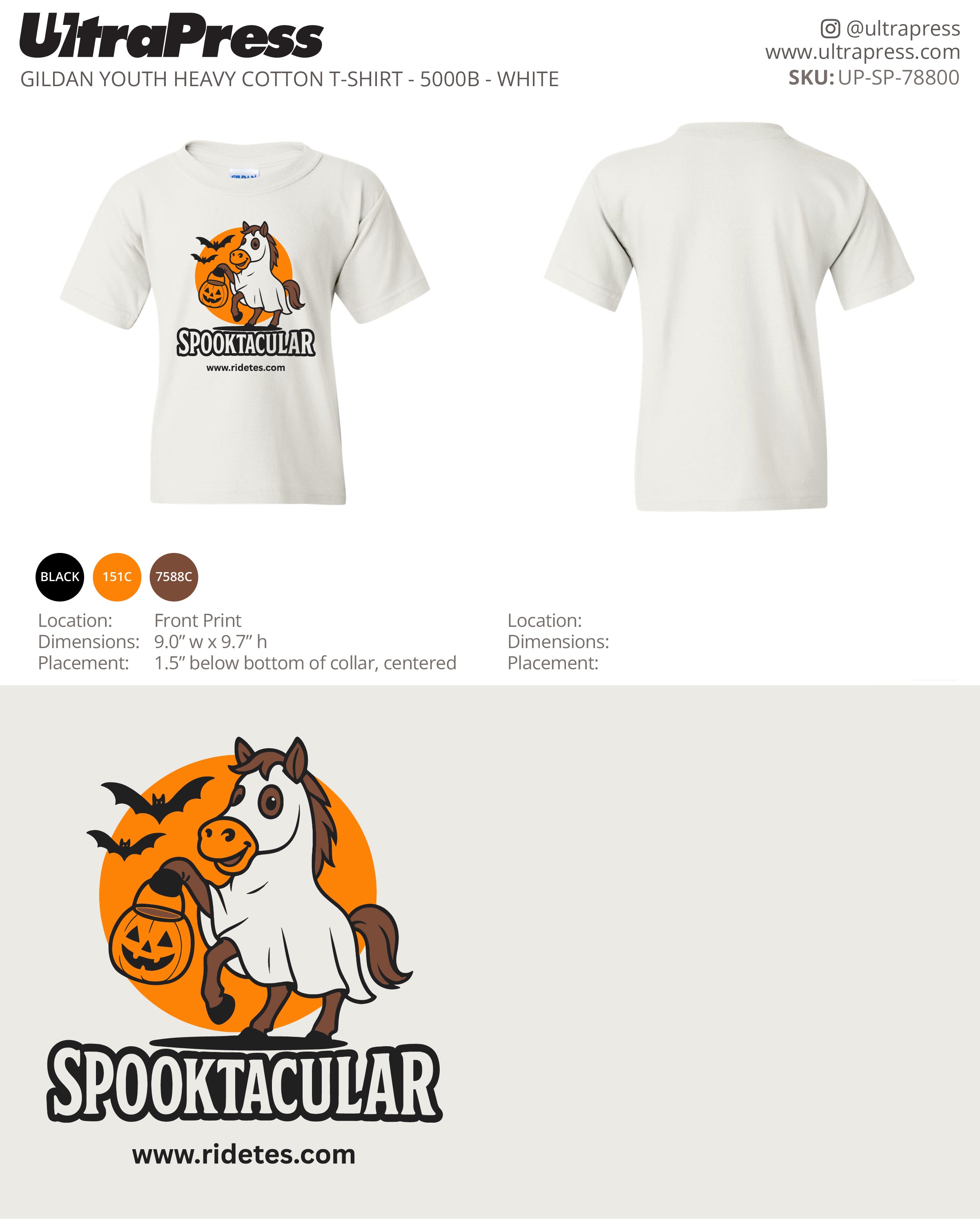 UP-SP-78800 Spooktacular TES - Tori English 100 Min Qty (Bulk)