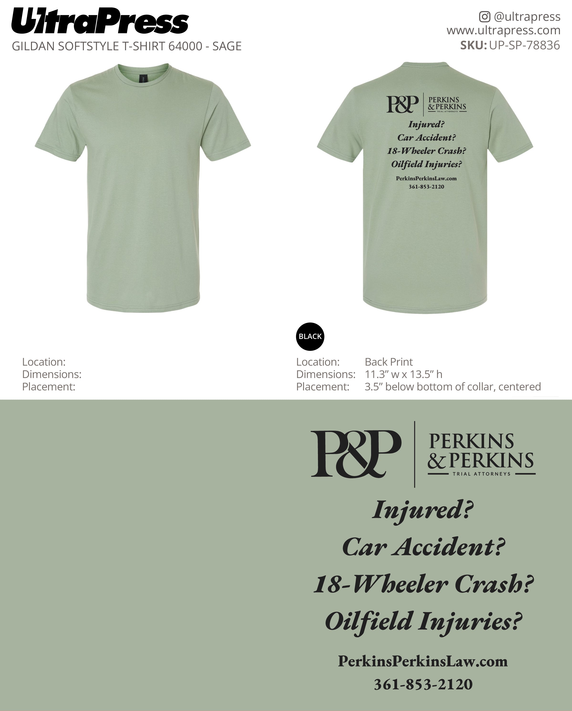 UP-SP-78836 Perkins & Perkins - Jared Perkins 100 Min Qty (Bulk)