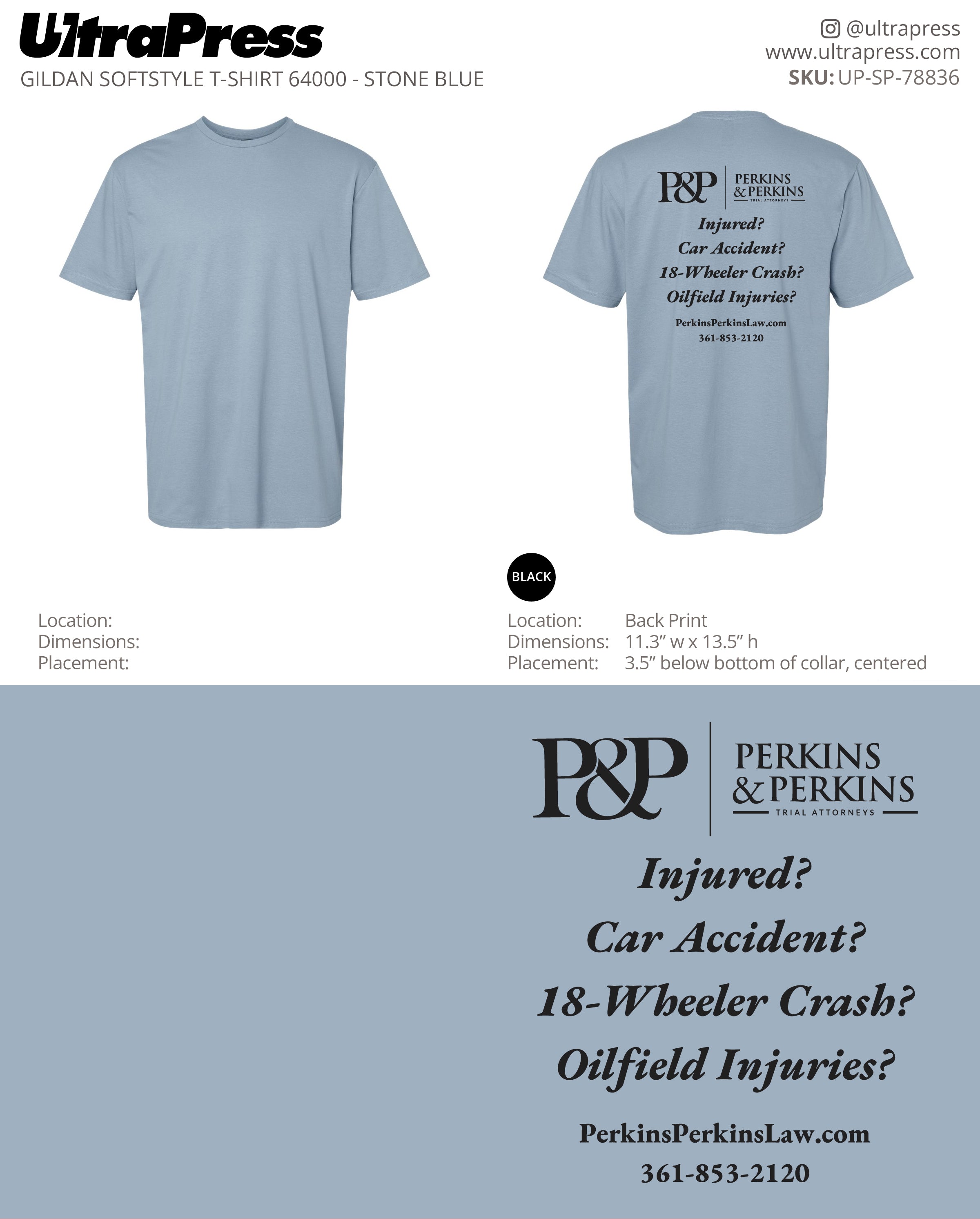 UP-SP-78836 Perkins & Perkins - Jared Perkins 100 Min Qty (Bulk)