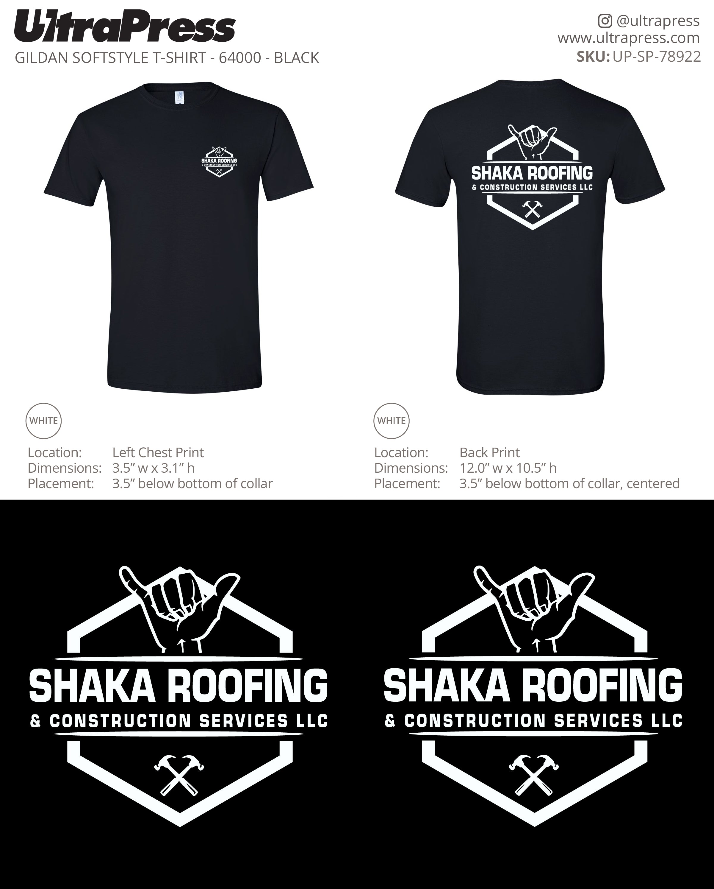 UP-SP-78922 Shaka Roofing - Sean Nicholson 100 Min Qty (Bulk)