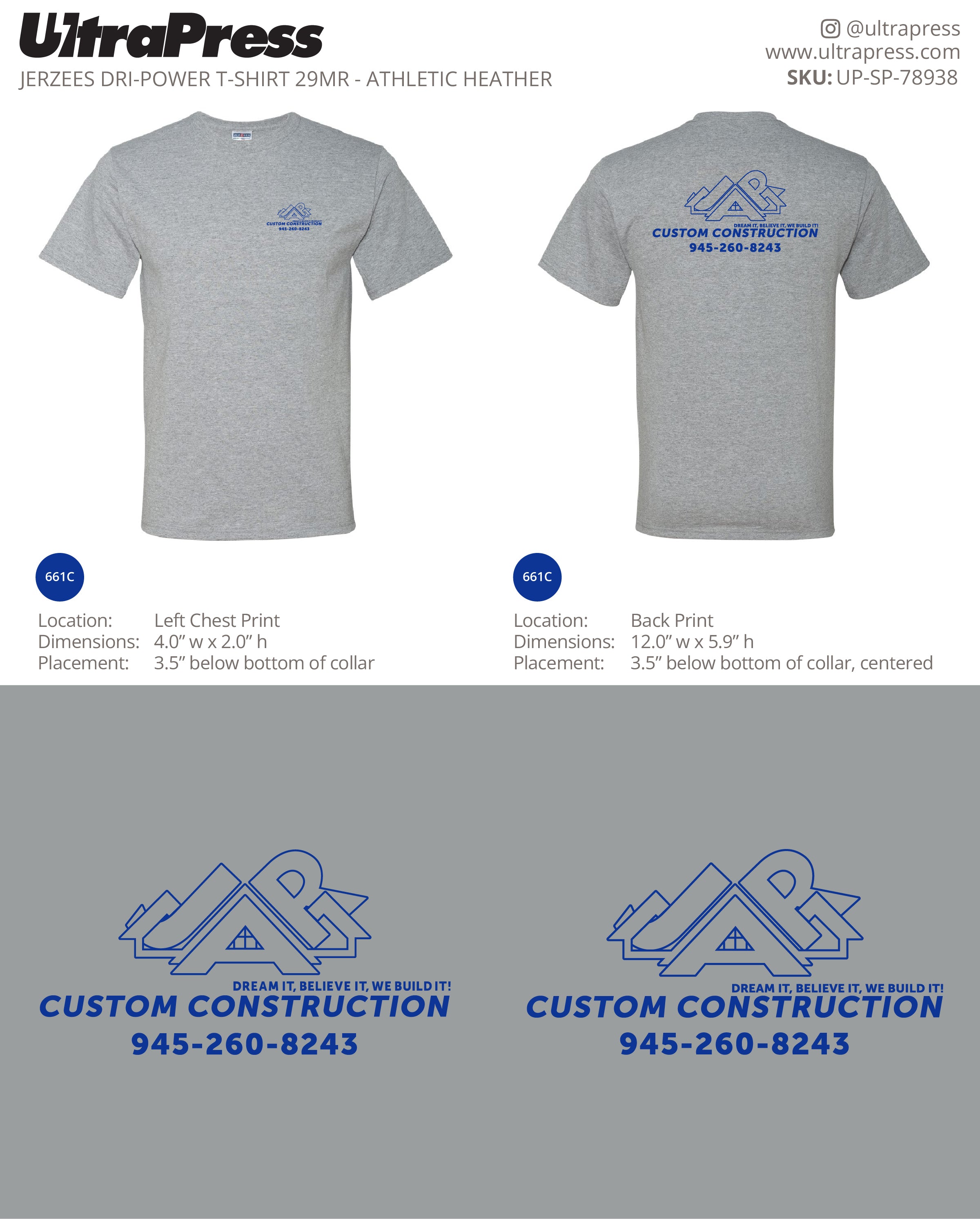 UP-SP-78938 JAR Custom Construction - Hilse Salinas 50 Min Qty (Bulk)