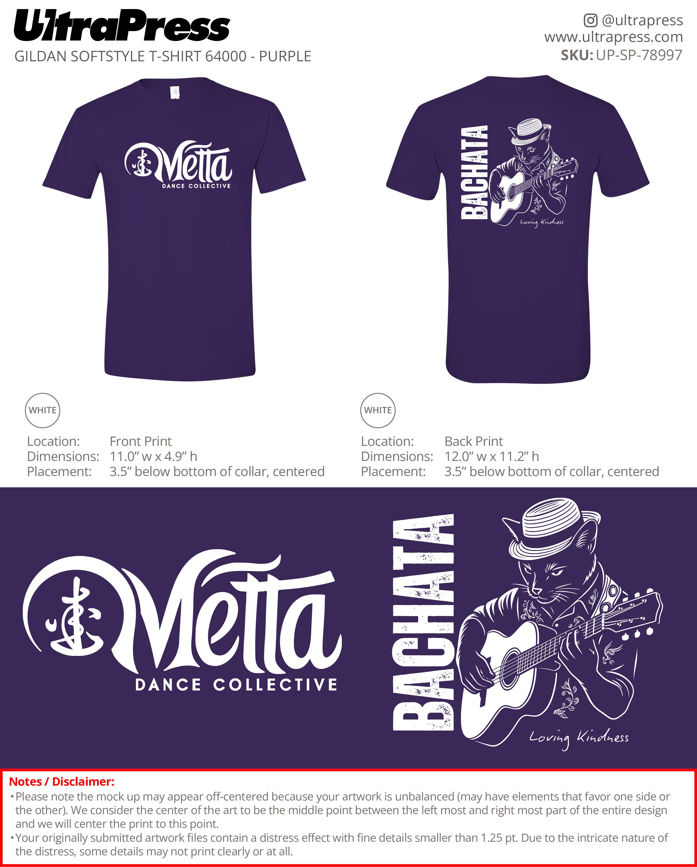 UP-SP-78997 Metta Dance Collective - Carina Palomino 100 Min Qty (Bulk)