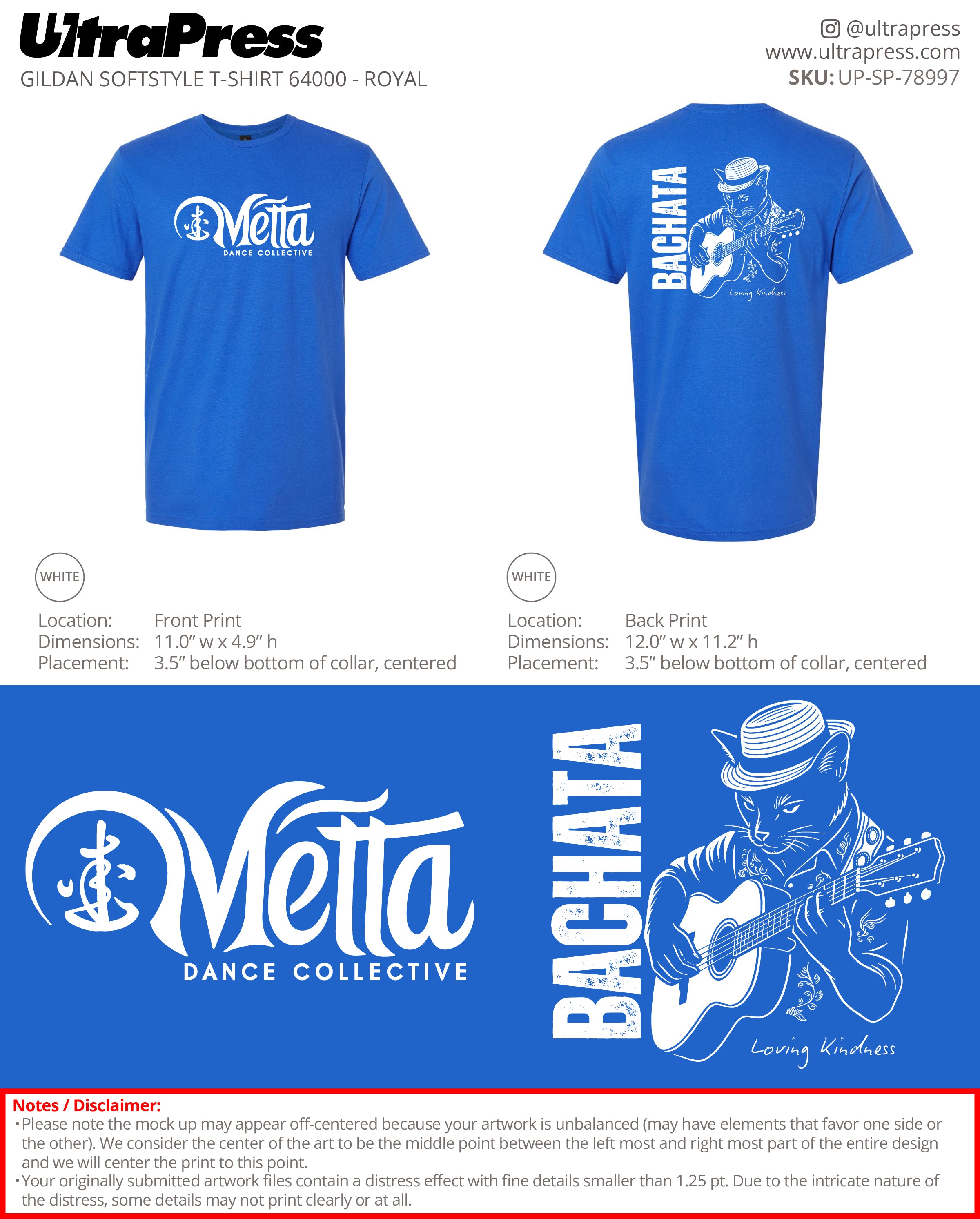 UP-SP-78997 Metta Dance Collective - Carina Palomino 100 Min Qty (Bulk)