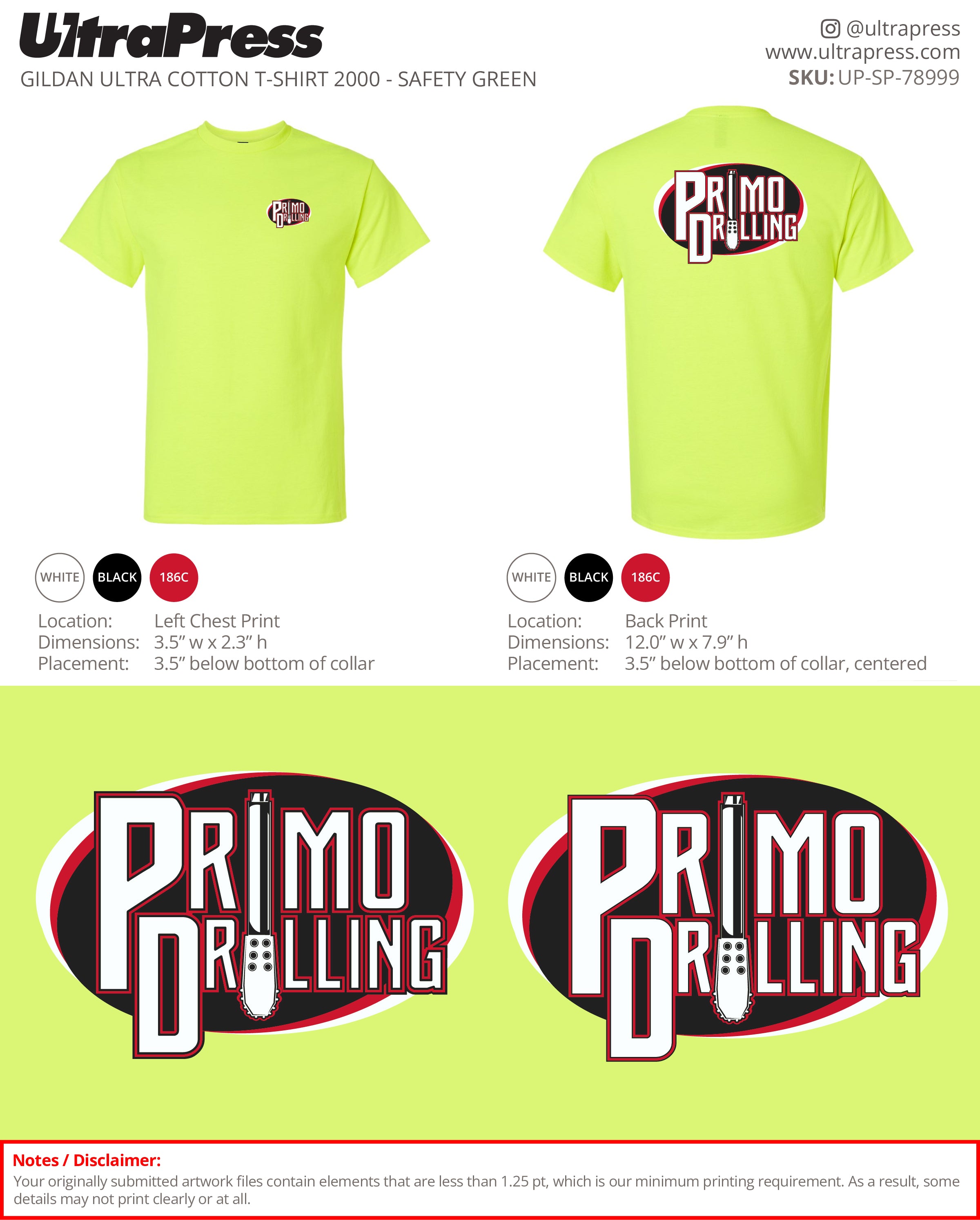 UP-SP-78999 Primo Drilling - Faith Holden 100 Min Qty (Bulk)