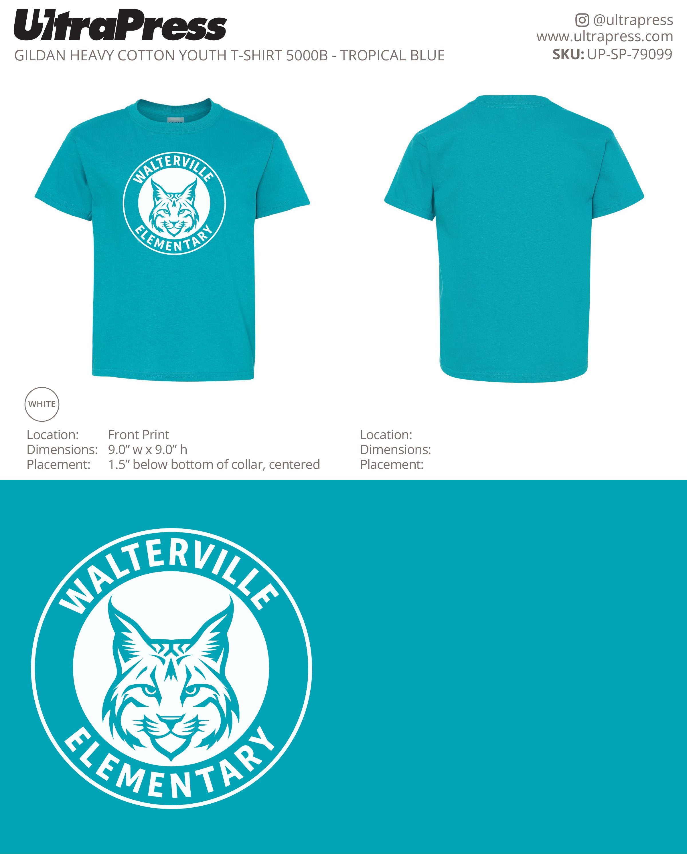 UP-SP-79099 Walterville Wildcats Logo - Leslie Burwell 100 Min Qty (Bulk)