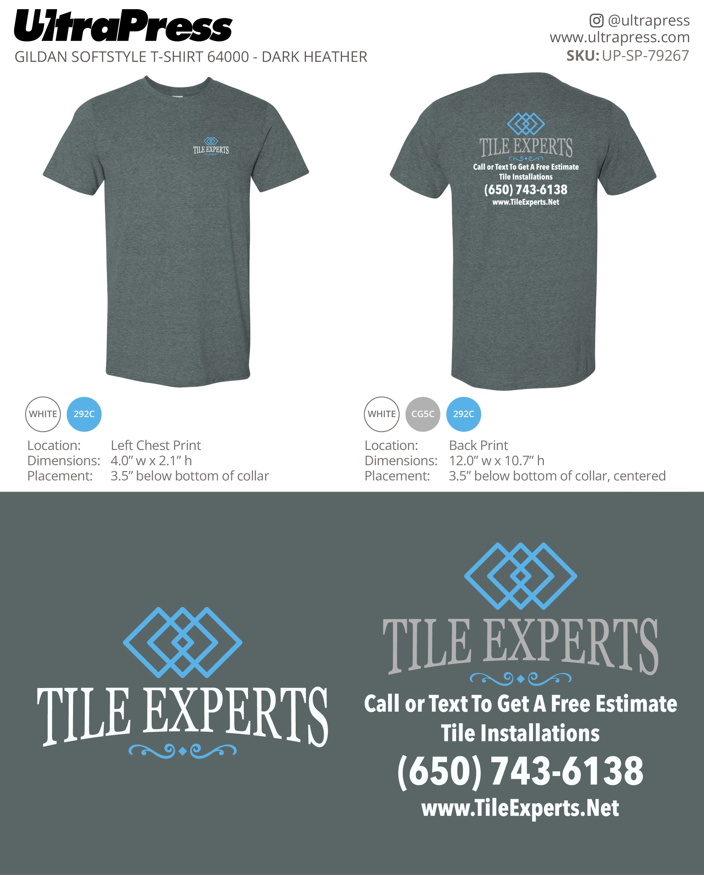 UP-SP-79267 Tile Experts - Noe Sandoval 100 Min Qty (Bulk)
