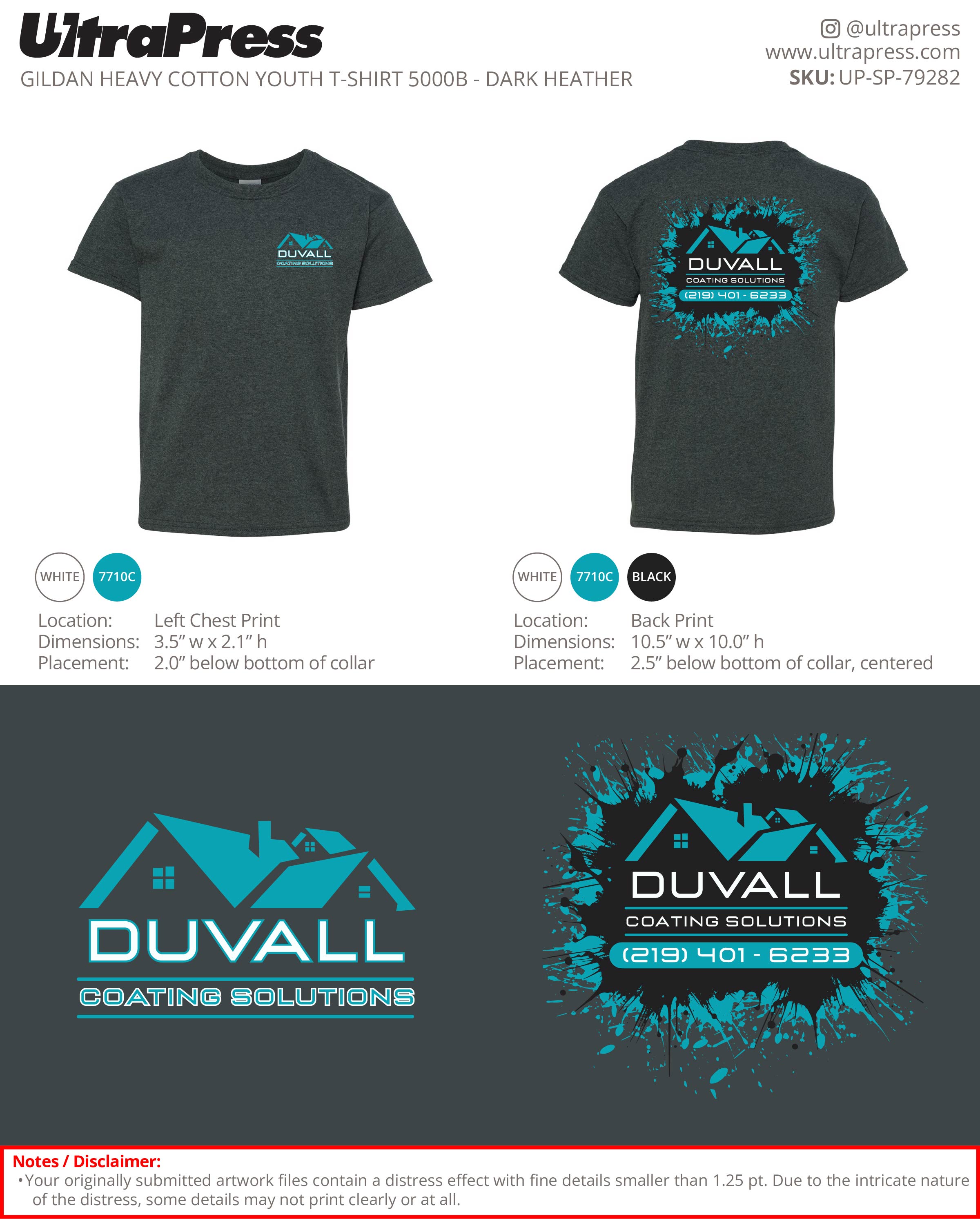 UP-SP-79282 DUVALL Coating Solutions - Logan Duvall 100 Min Qty (Bulk)