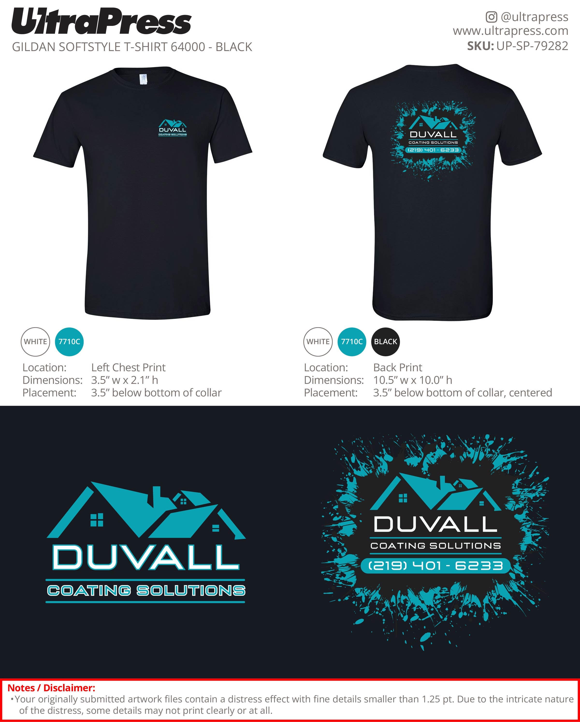 UP-SP-79282 DUVALL Coating Solutions - Logan Duvall 100 Min Qty (Bulk)