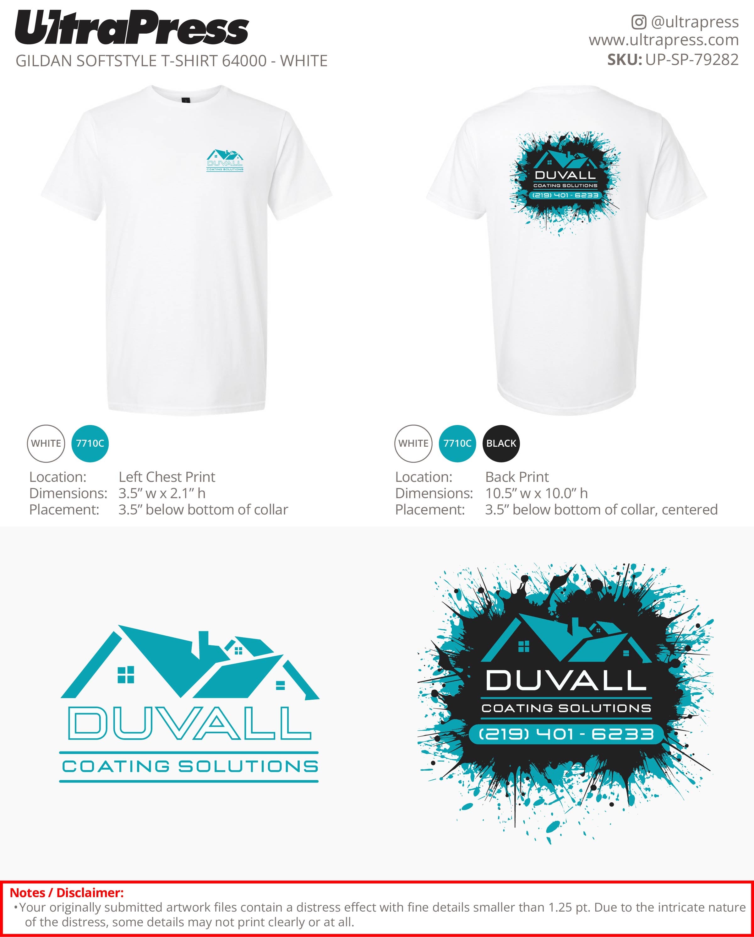 UP-SP-79282 DUVALL Coating Solutions - Logan Duvall 100 Min Qty (Bulk)