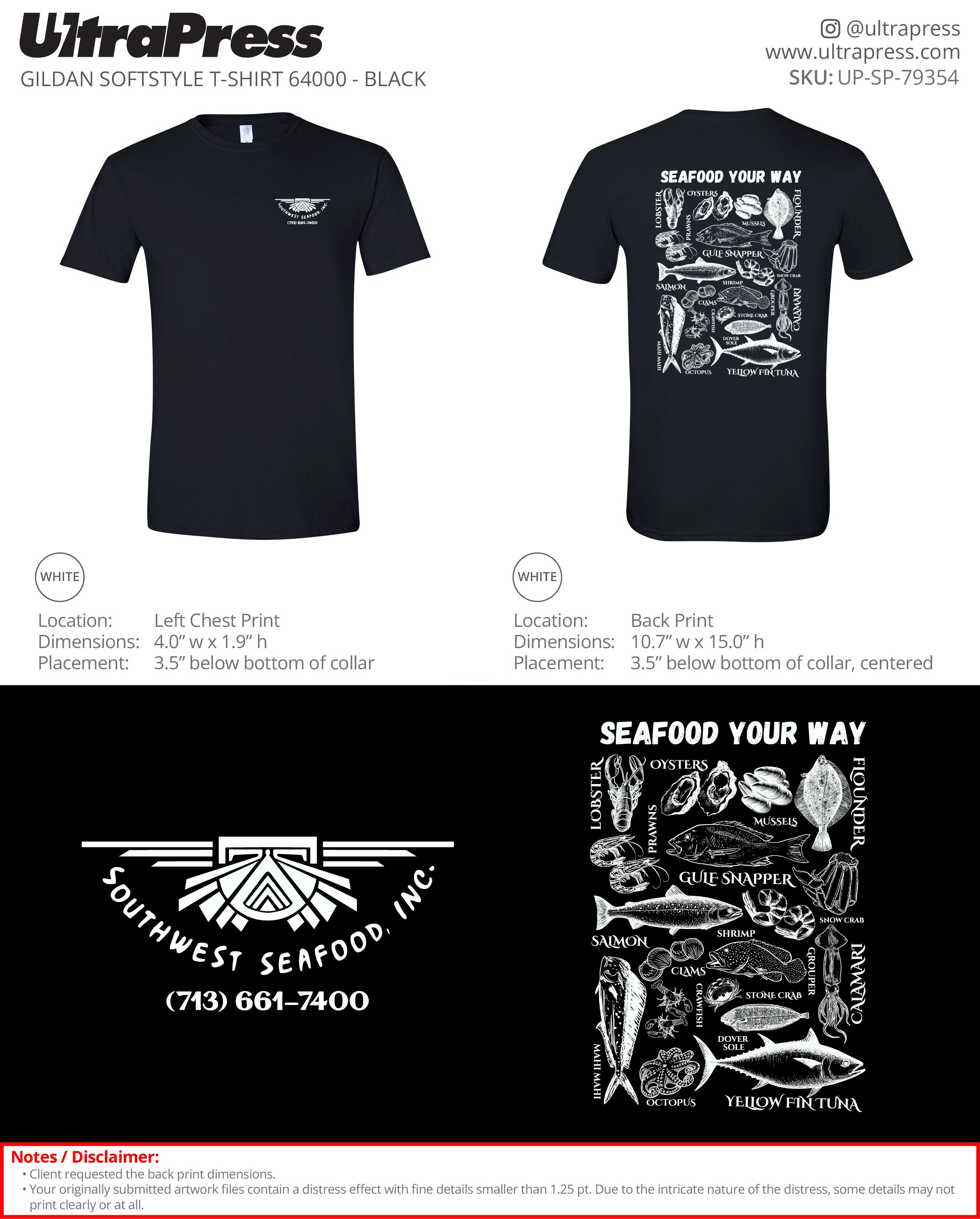 UP-SP-79354 Southwest Seafood - Alma Turcios - 100 Min Qty (Bulk)