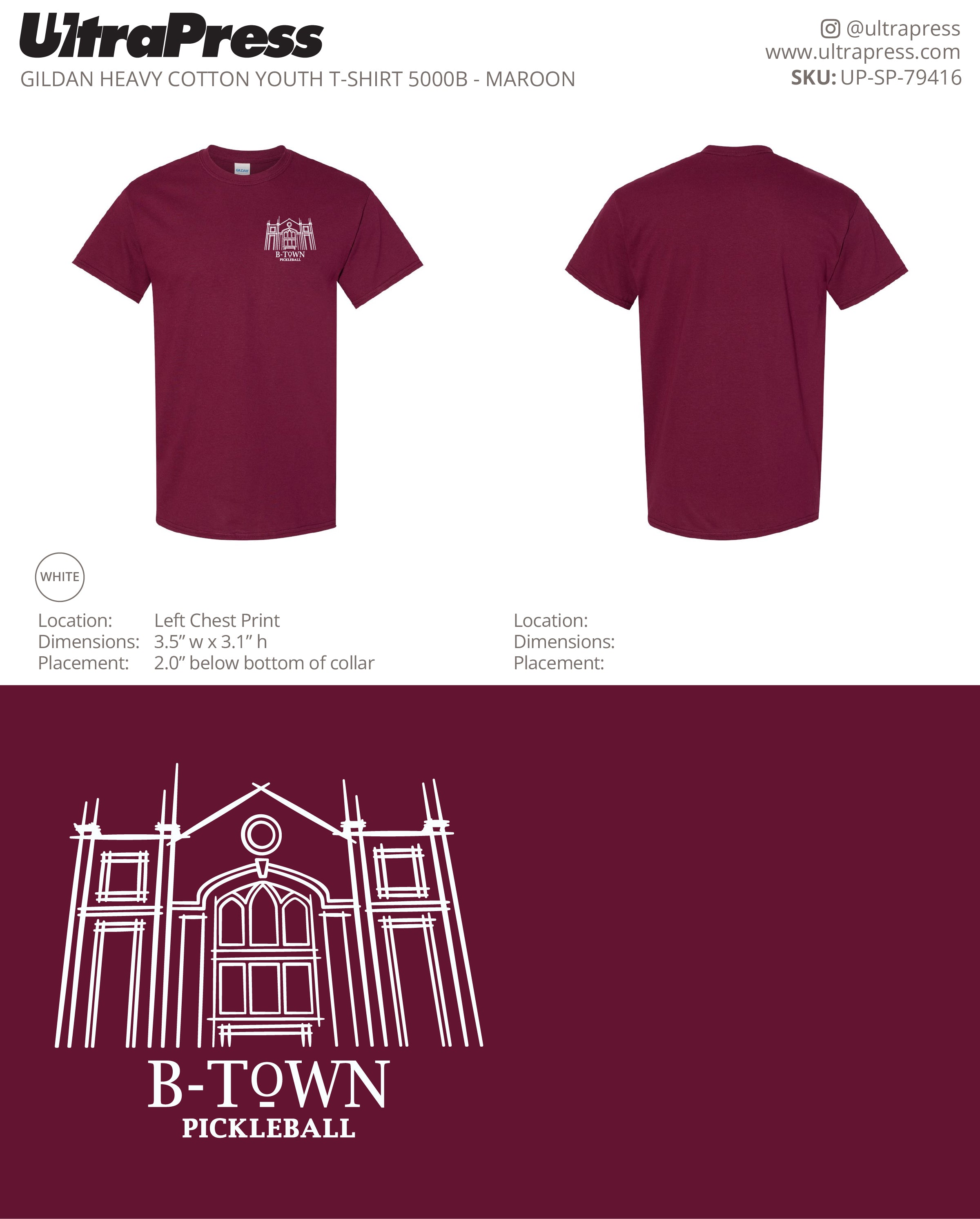 UP-SP-79416 B-Town Pickleball Youth - David Cannon 100 Pieces Package (Bulk)