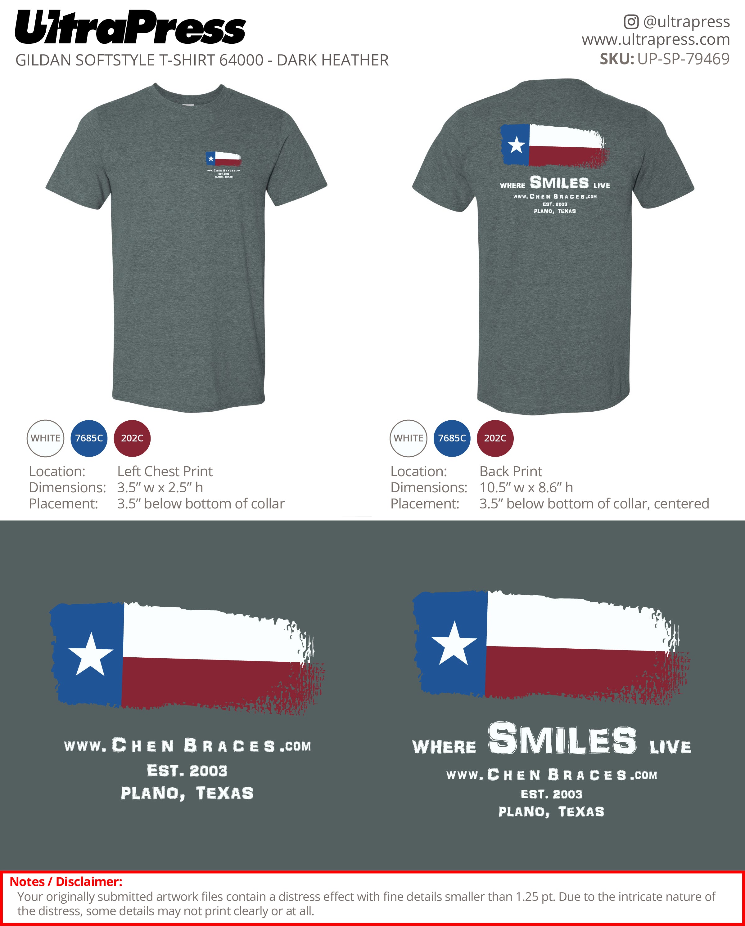 UP-SP-79469 Chen Braces - Patrick Chen 100 Min Qty (Bulk)