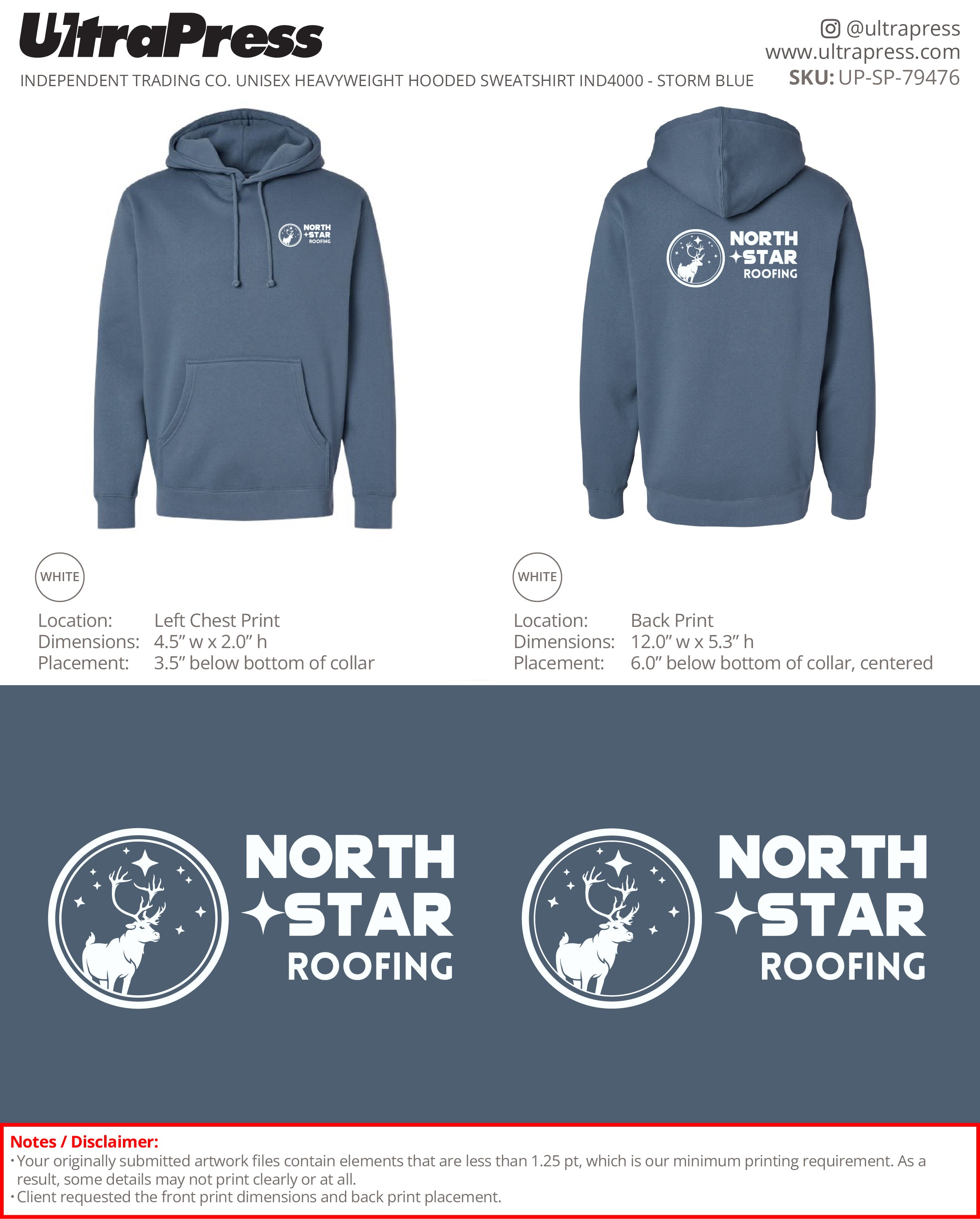 UP-SP-79476 North Star Roofing - Lindsey Nentwick 72 Min Qty (Bulk)