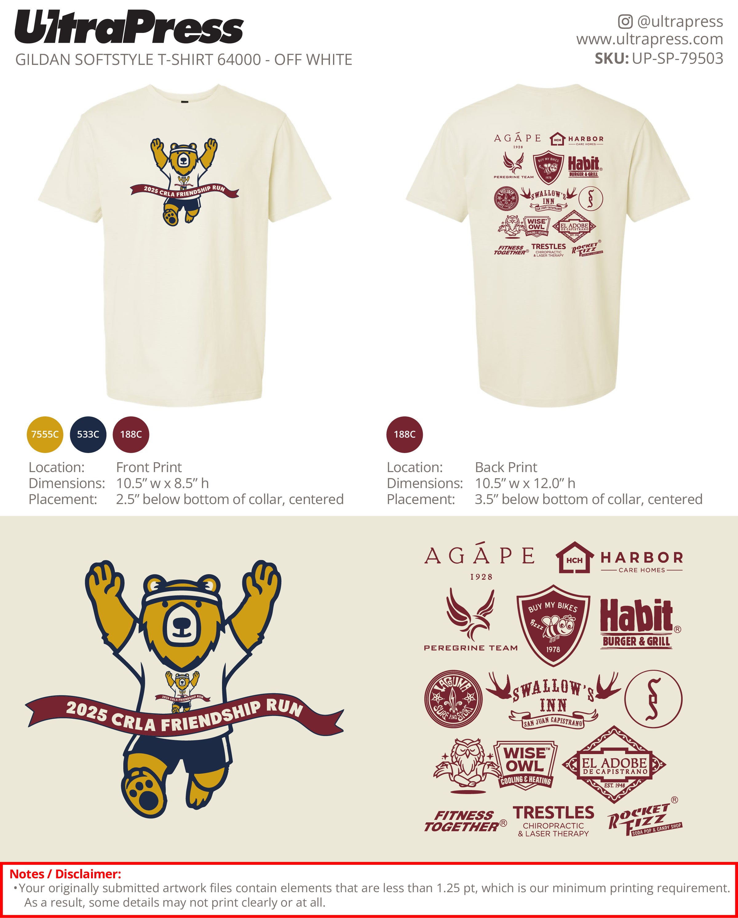 UP-SP-79503 CRLA Friendship Run - Shandi Elise Barney 100 Min Qty (Bulk)