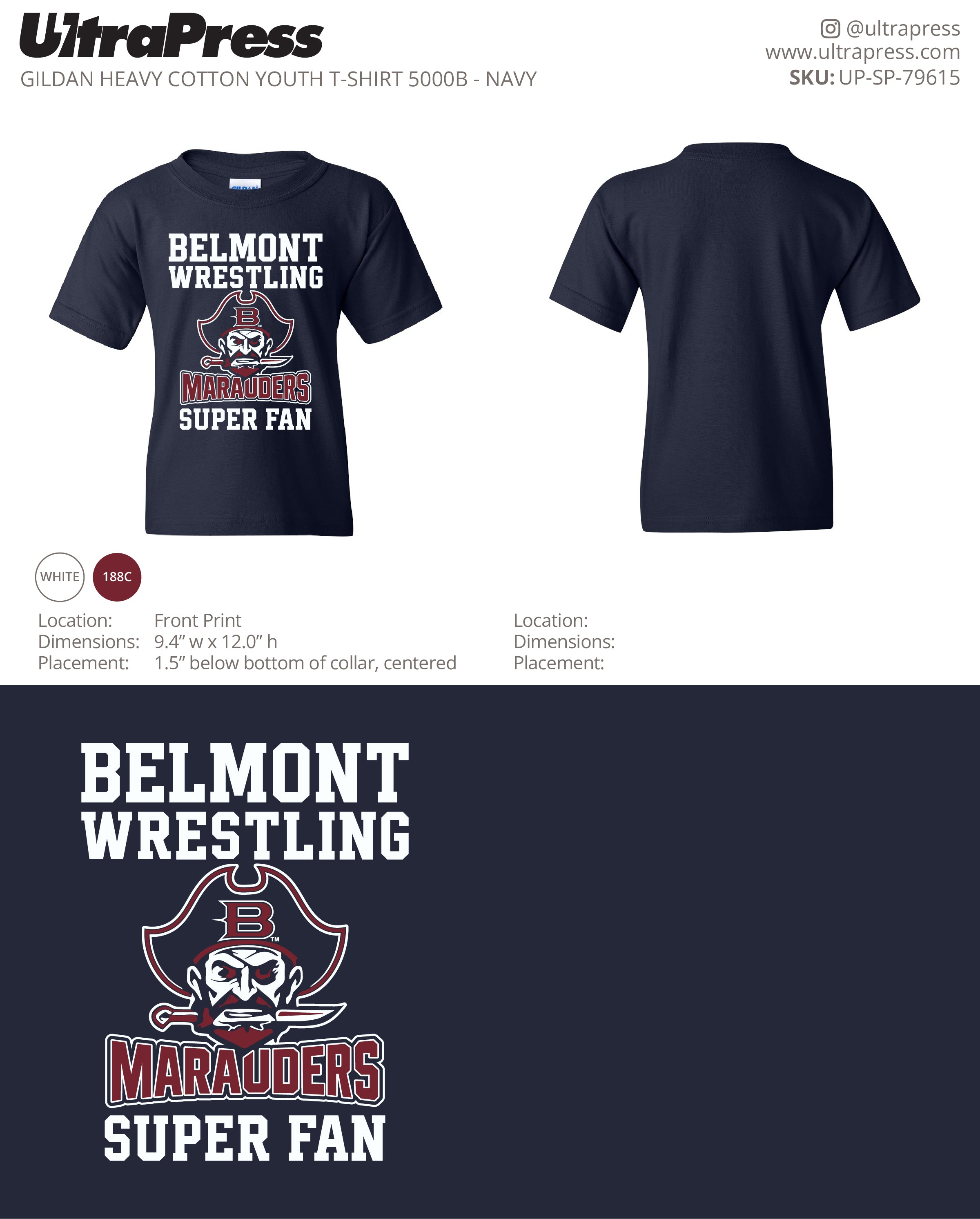 UP-SP-79615 Belmont Wrestling - Christopher Babcock 100 Min Qty (Bulk)