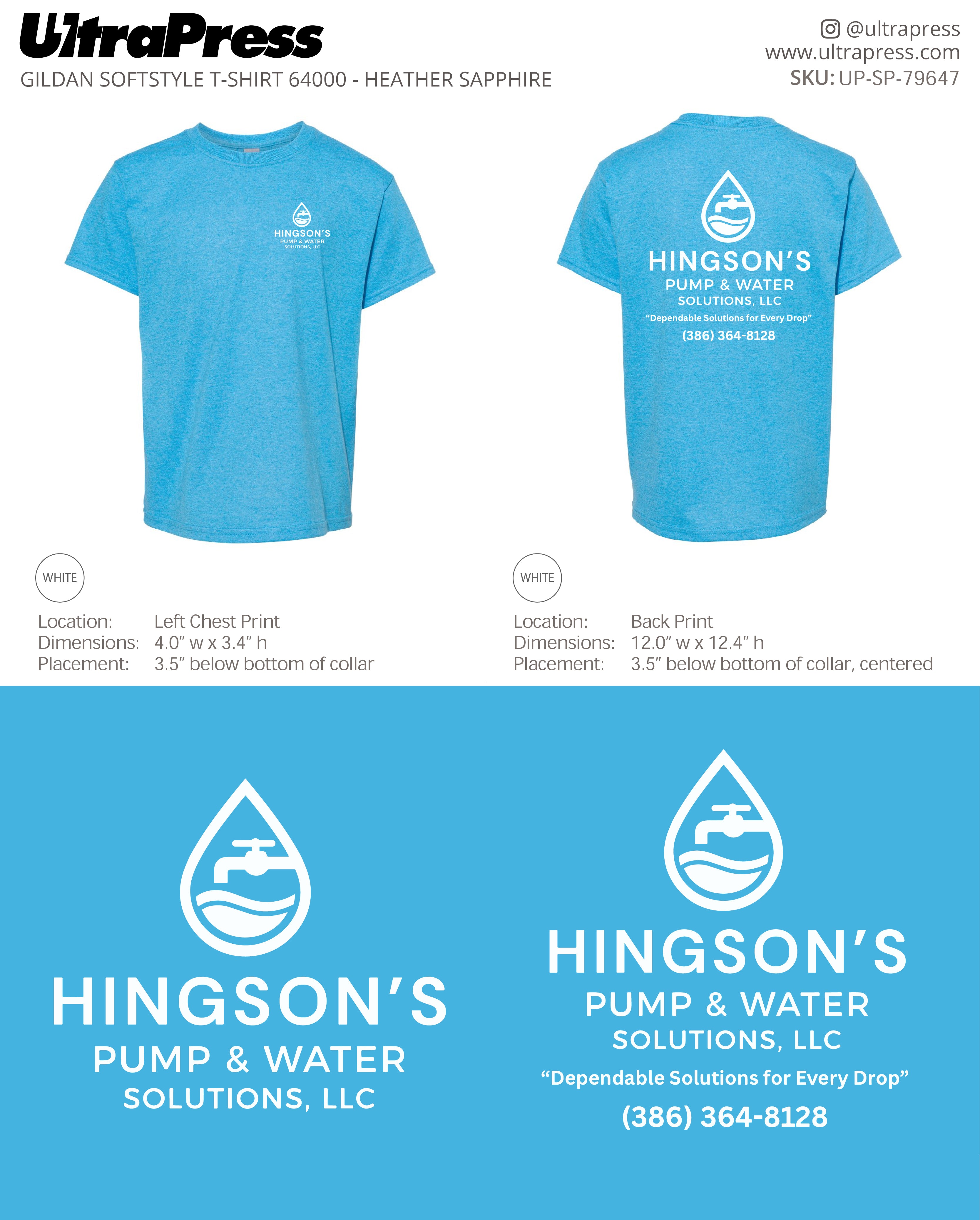UP-SP-79647 Hingson's Pump & Water - Kevin Hingson 100 Min Qty (Bulk)
