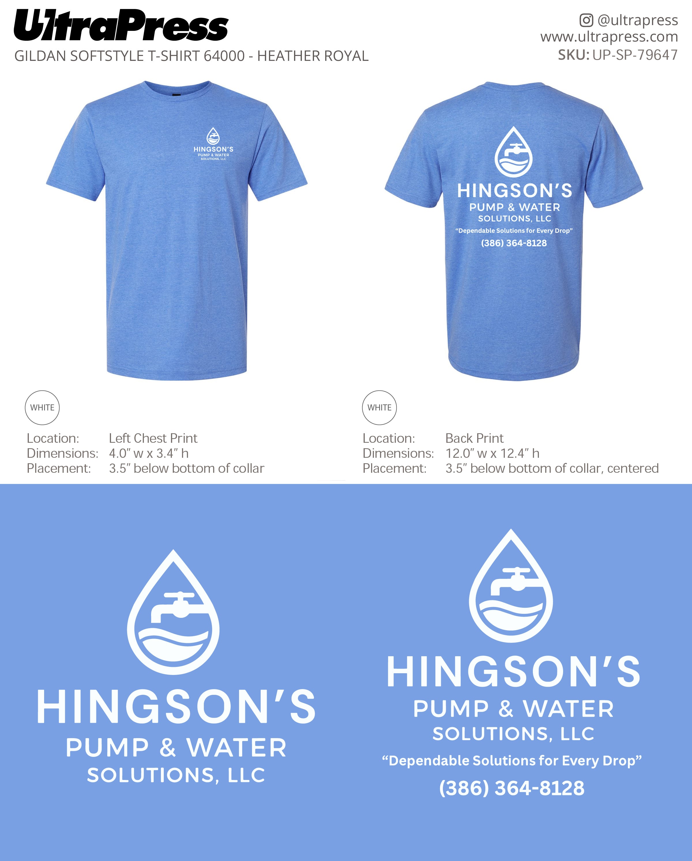 UP-SP-79647 Hingson's Pump & Water - Kevin Hingson 50 Min Qty (Bulk)