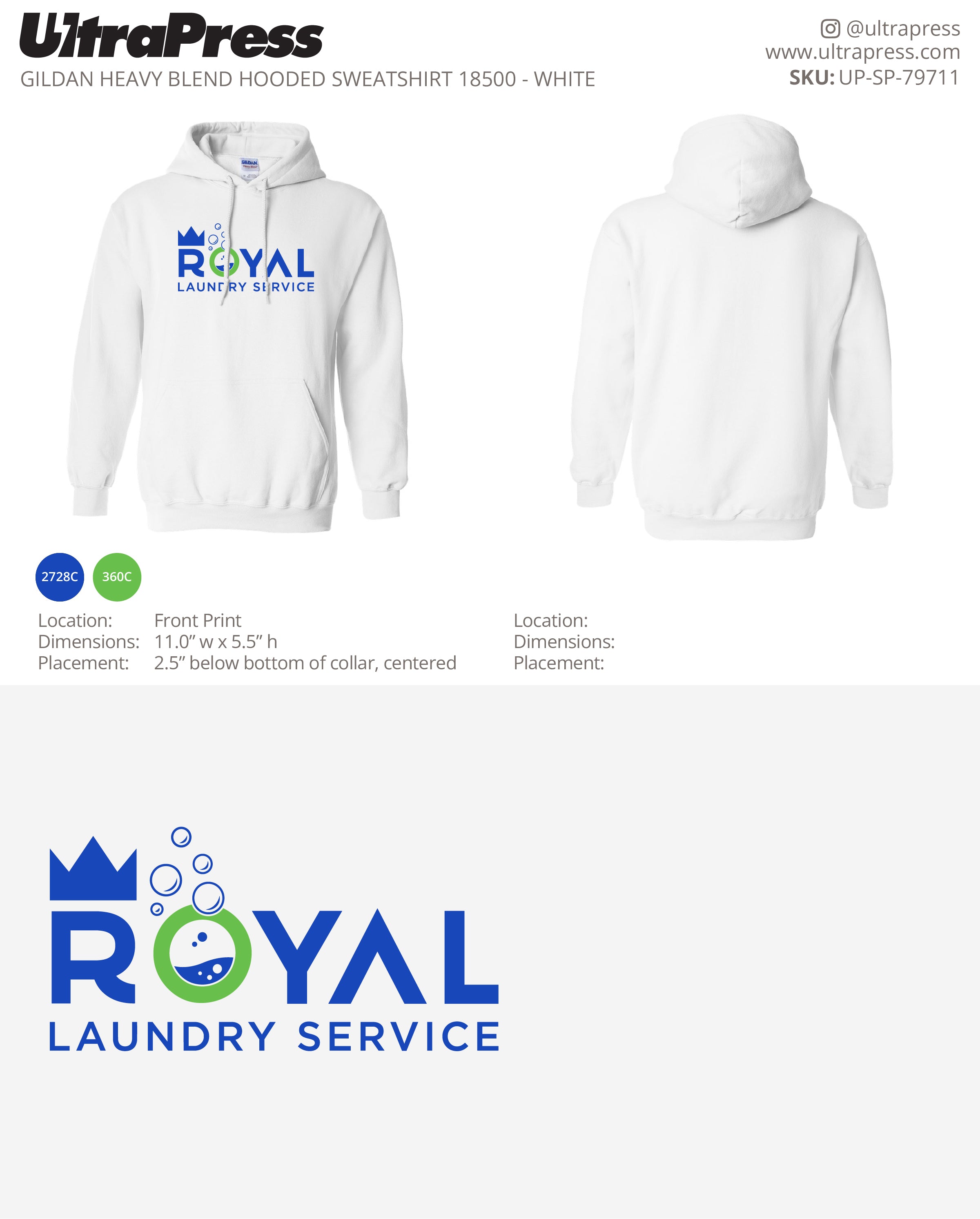 UP-SP-79711 Royal Laundry Service - Derrick Compton 50 Min Qty (Bulk)