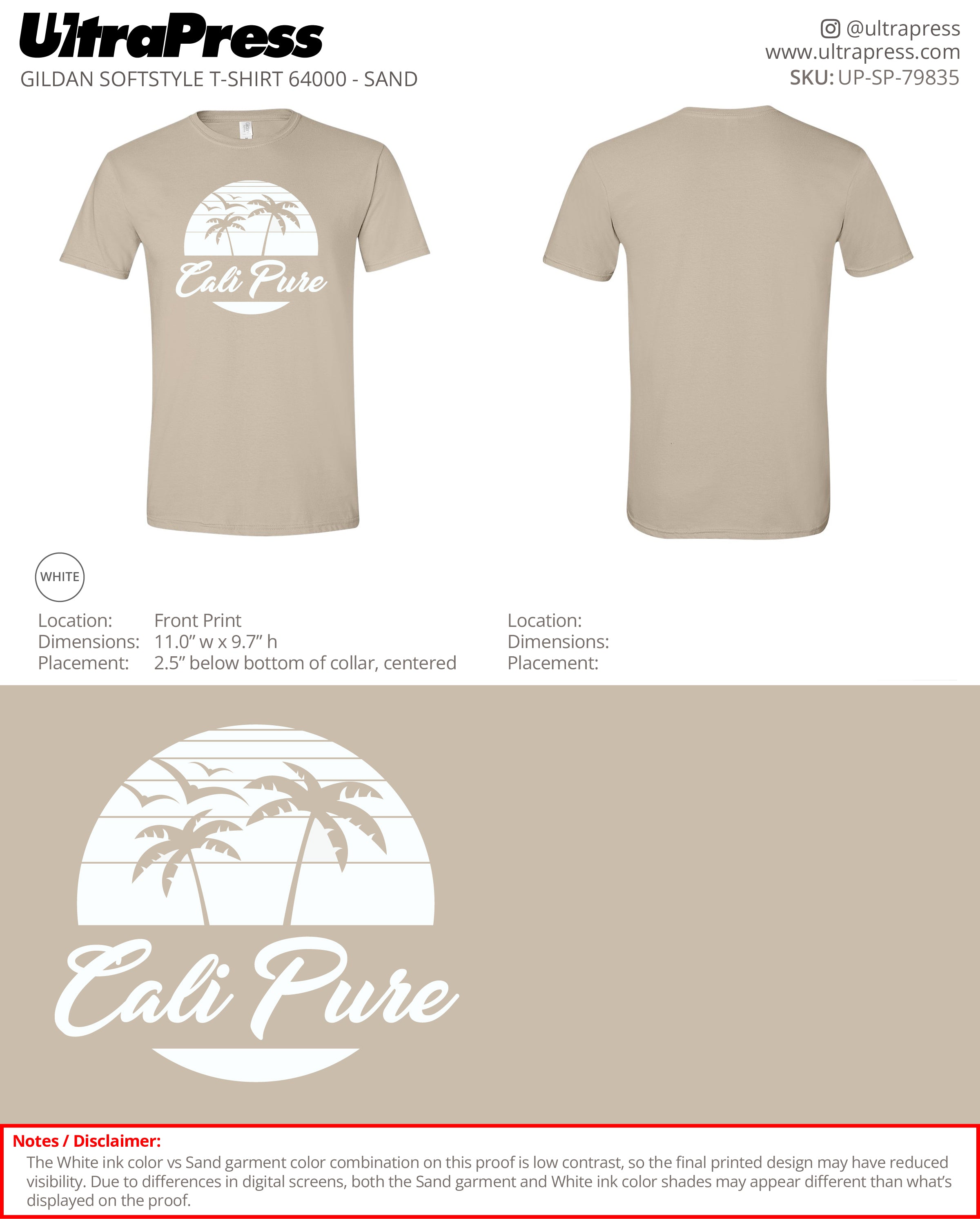 UP-SP-79835 Cali Pure - Joshua Johnson 100 Min Qty (Bulk)