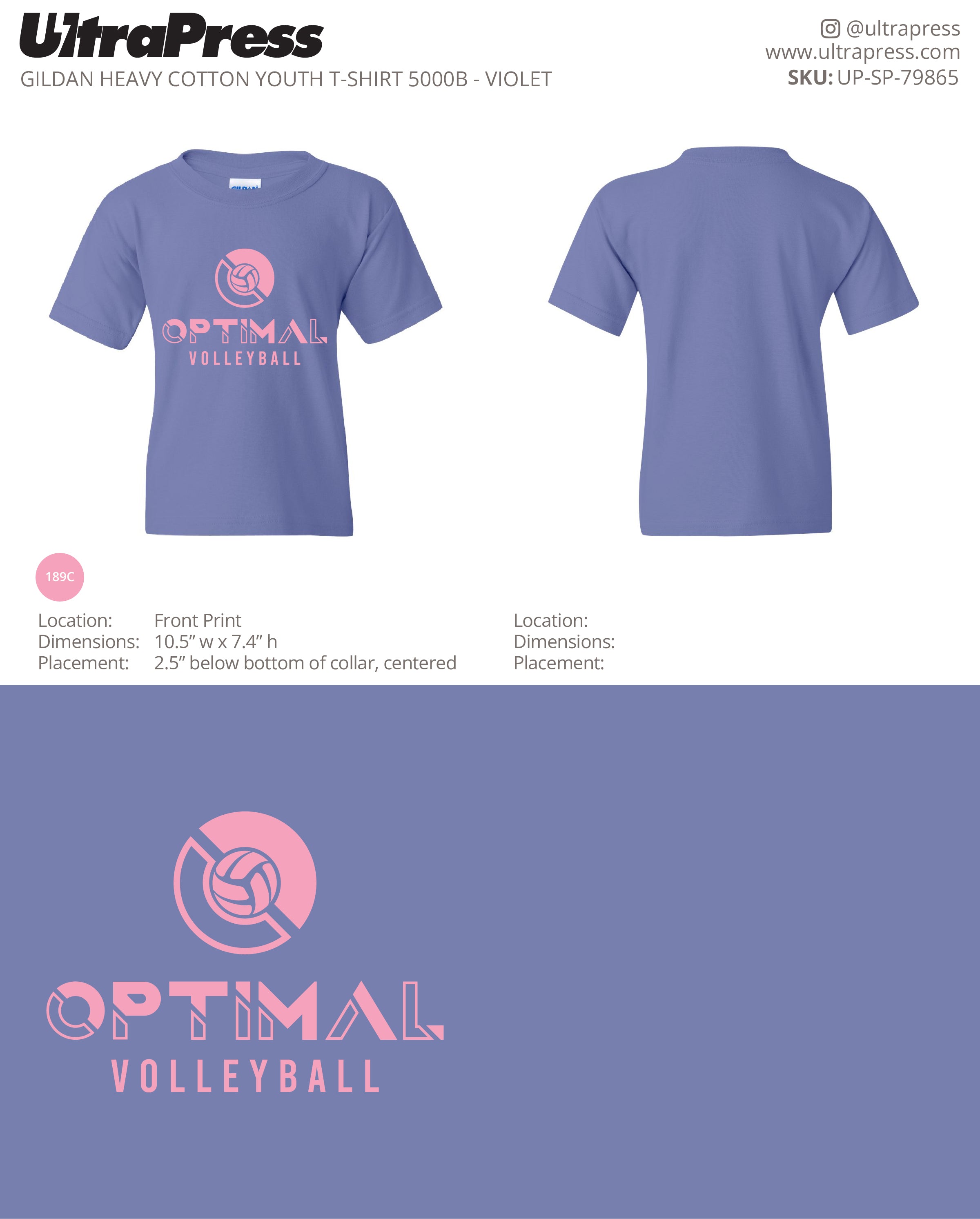 UP-SP-79865 Optimal Volleyball - Gregory Welsh 100 Min Qty (Bulk)