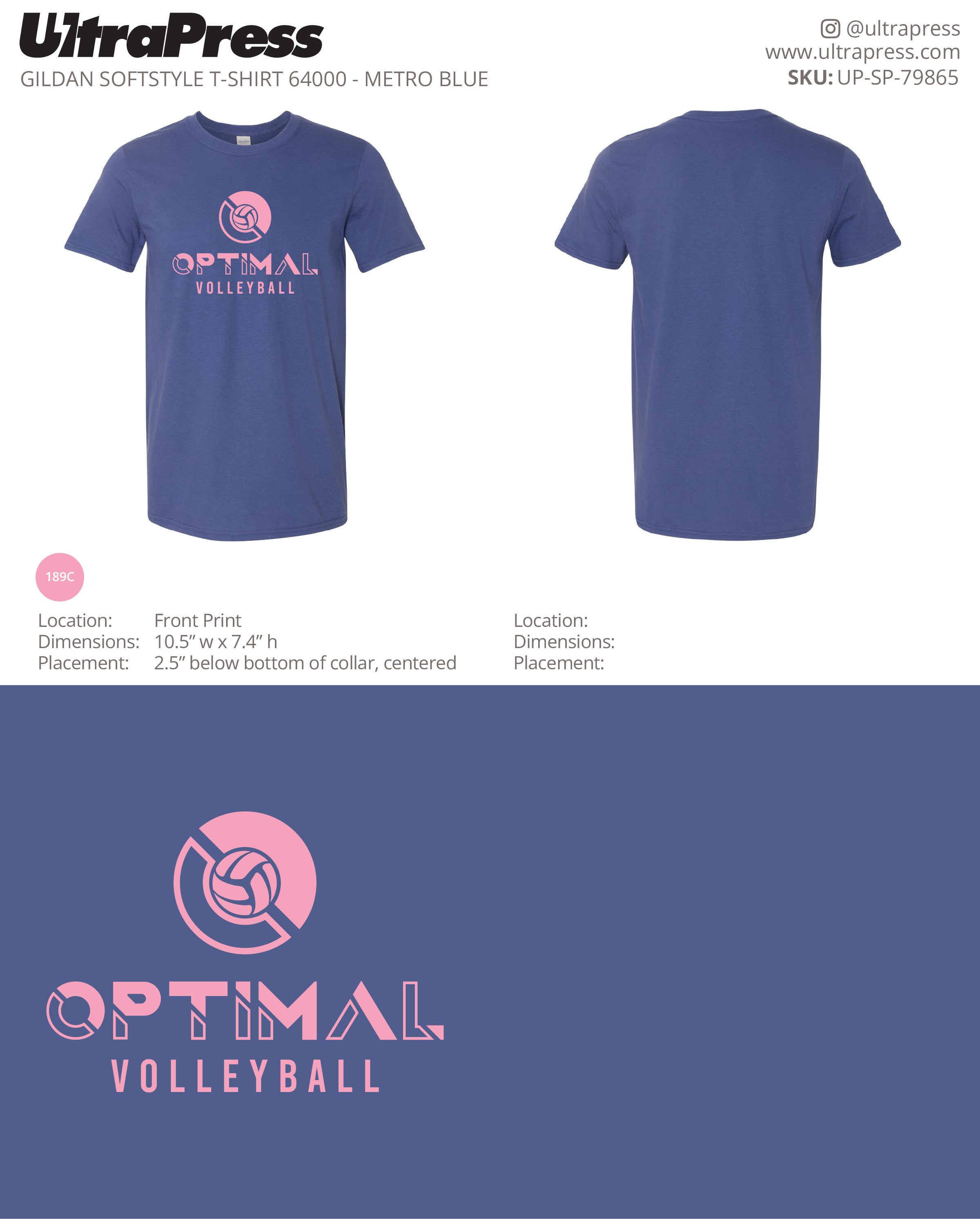 UP-SP-79865 Optimal Volleyball - Gregory Welsh 100 Min Qty (Bulk)