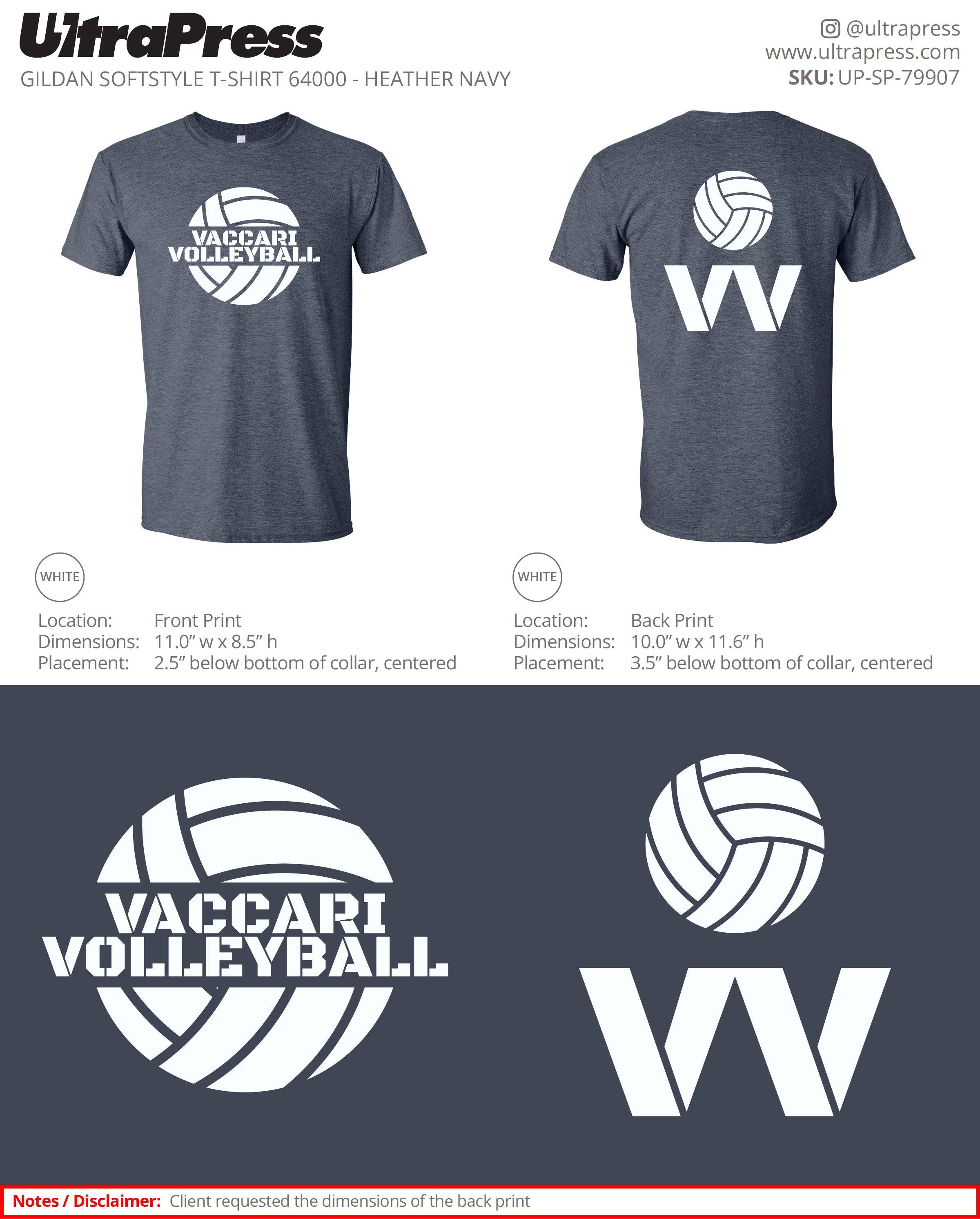 UP-SP-79907 Vacarri Volleyball - Adam Vacarri 100 Min Qty (Bulk)