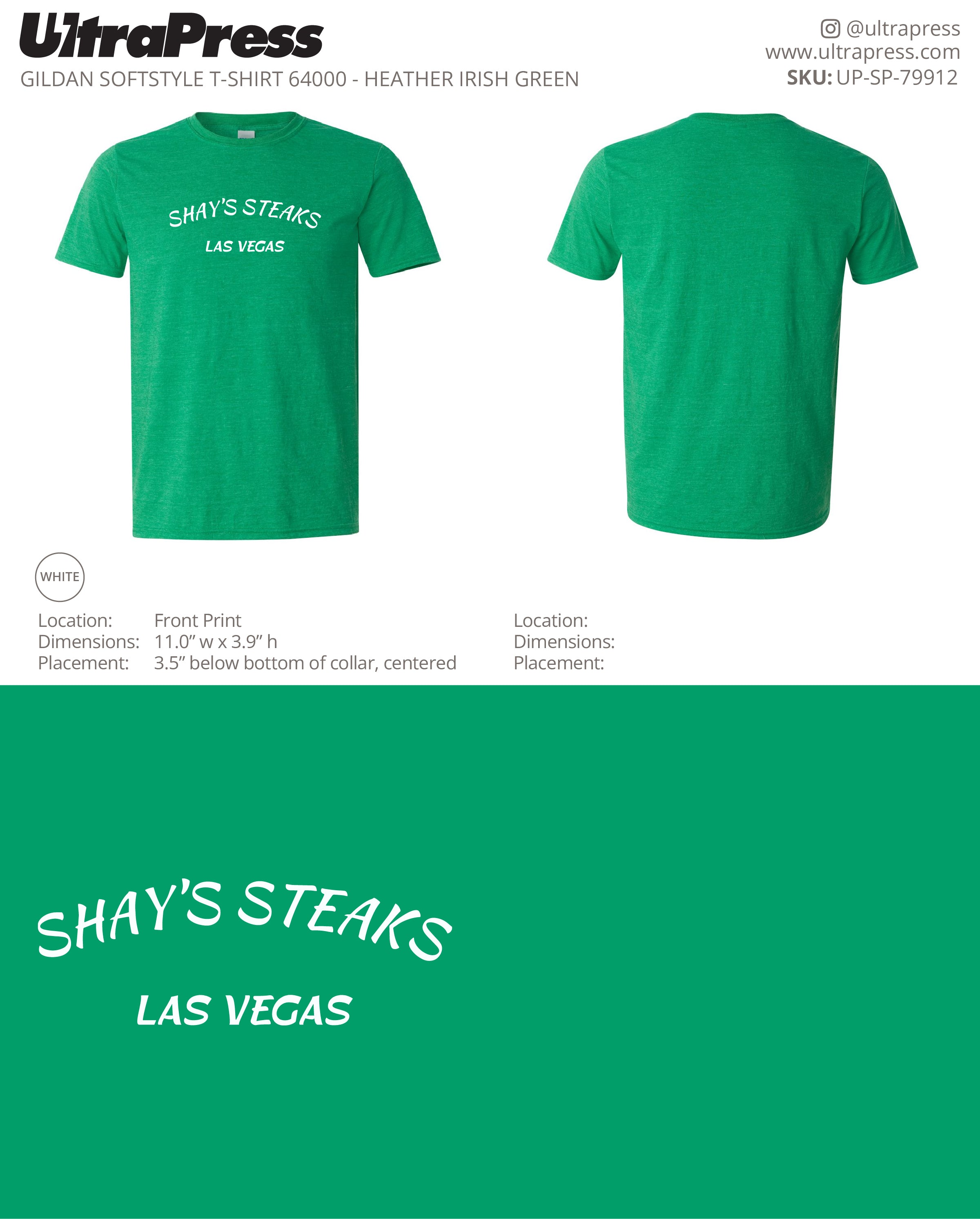 UP-SP-79912 Shay's Steaks Las Vegas - Scott Diclaudio 100 Min Qty (Bulk)