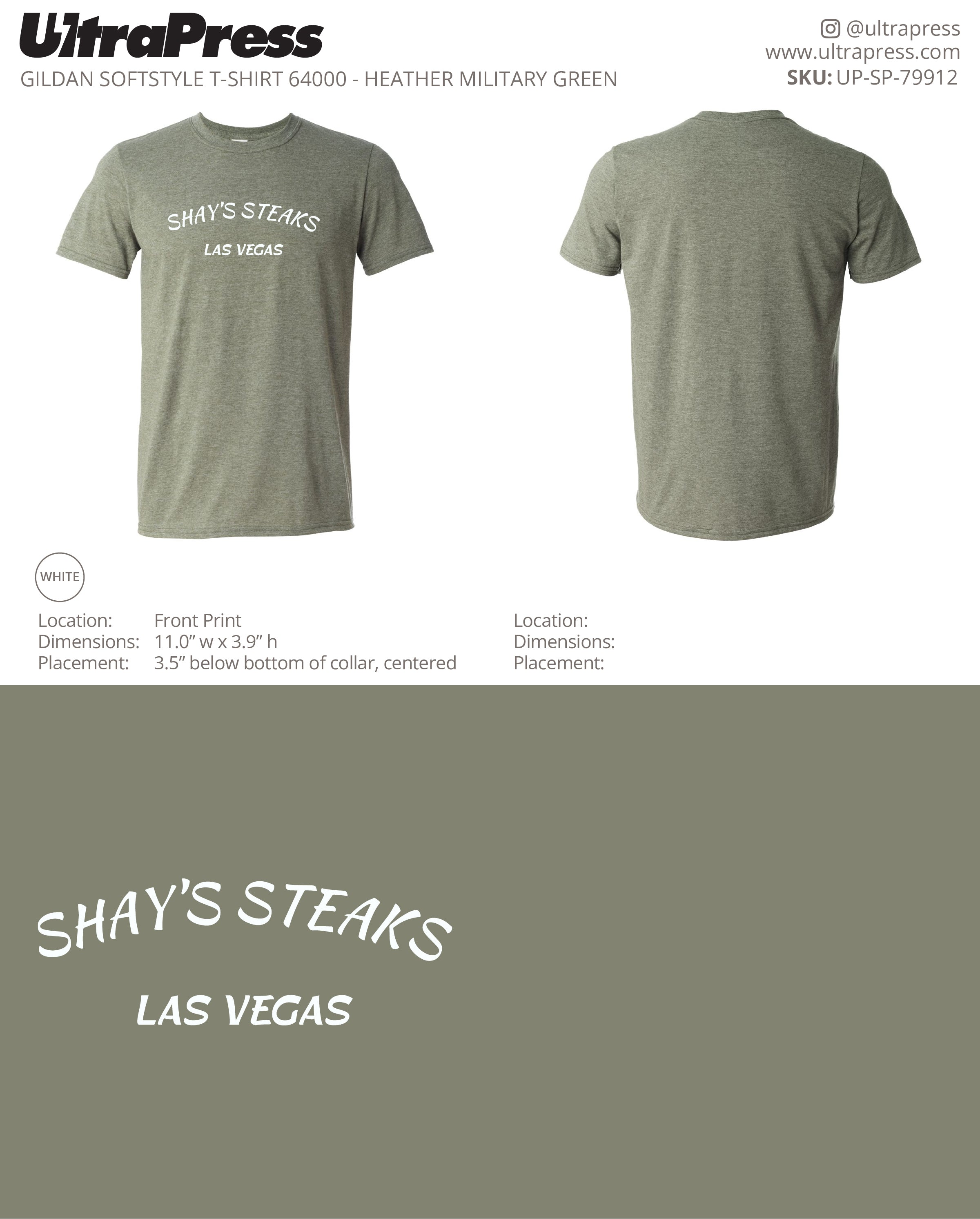 UP-SP-79912 Shay's Steaks Las Vegas - Scott Diclaudio 100 Min Qty (Bulk)