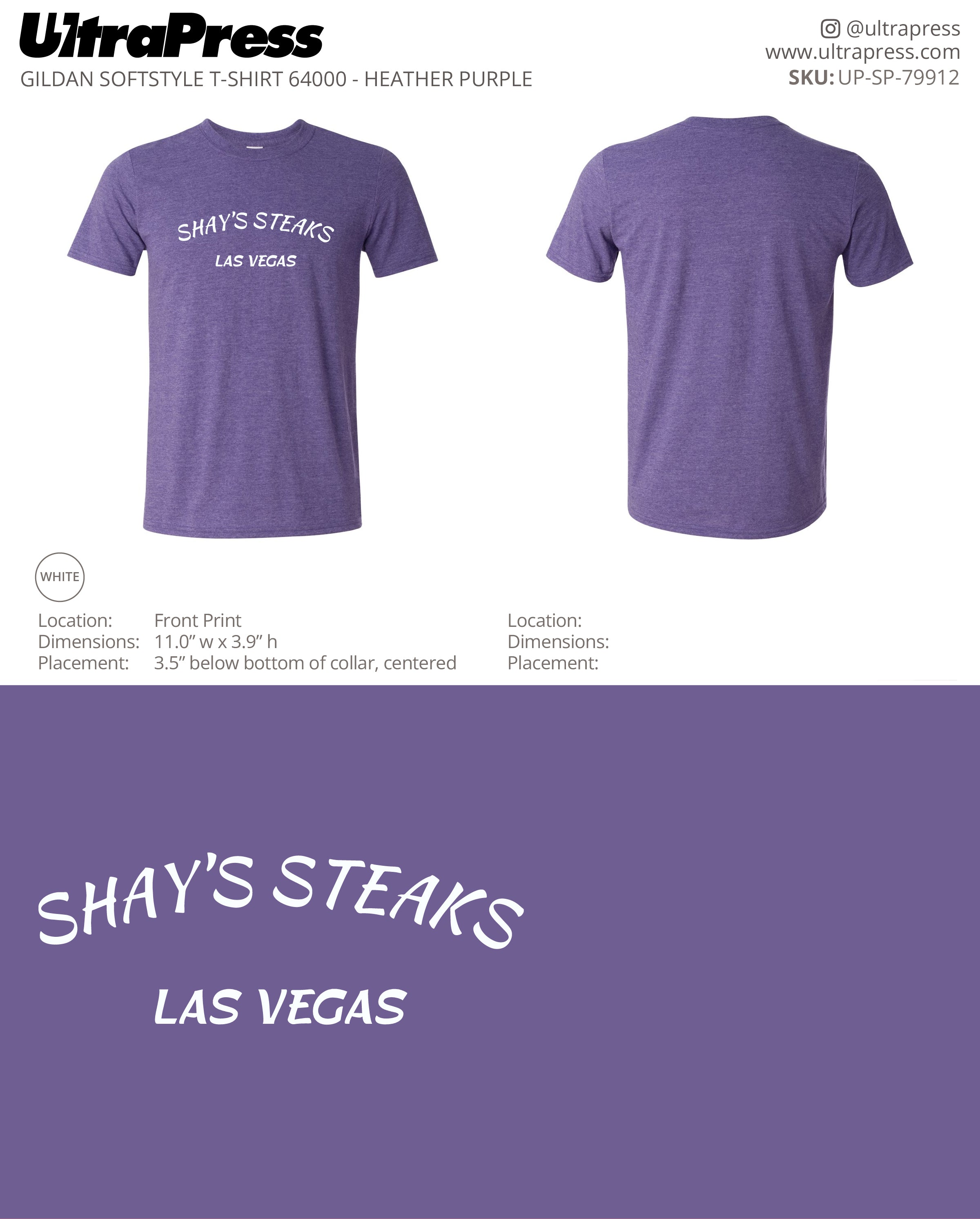 UP-SP-79912 Shay's Steaks Las Vegas - Scott Diclaudio 100 Min Qty (Bulk)