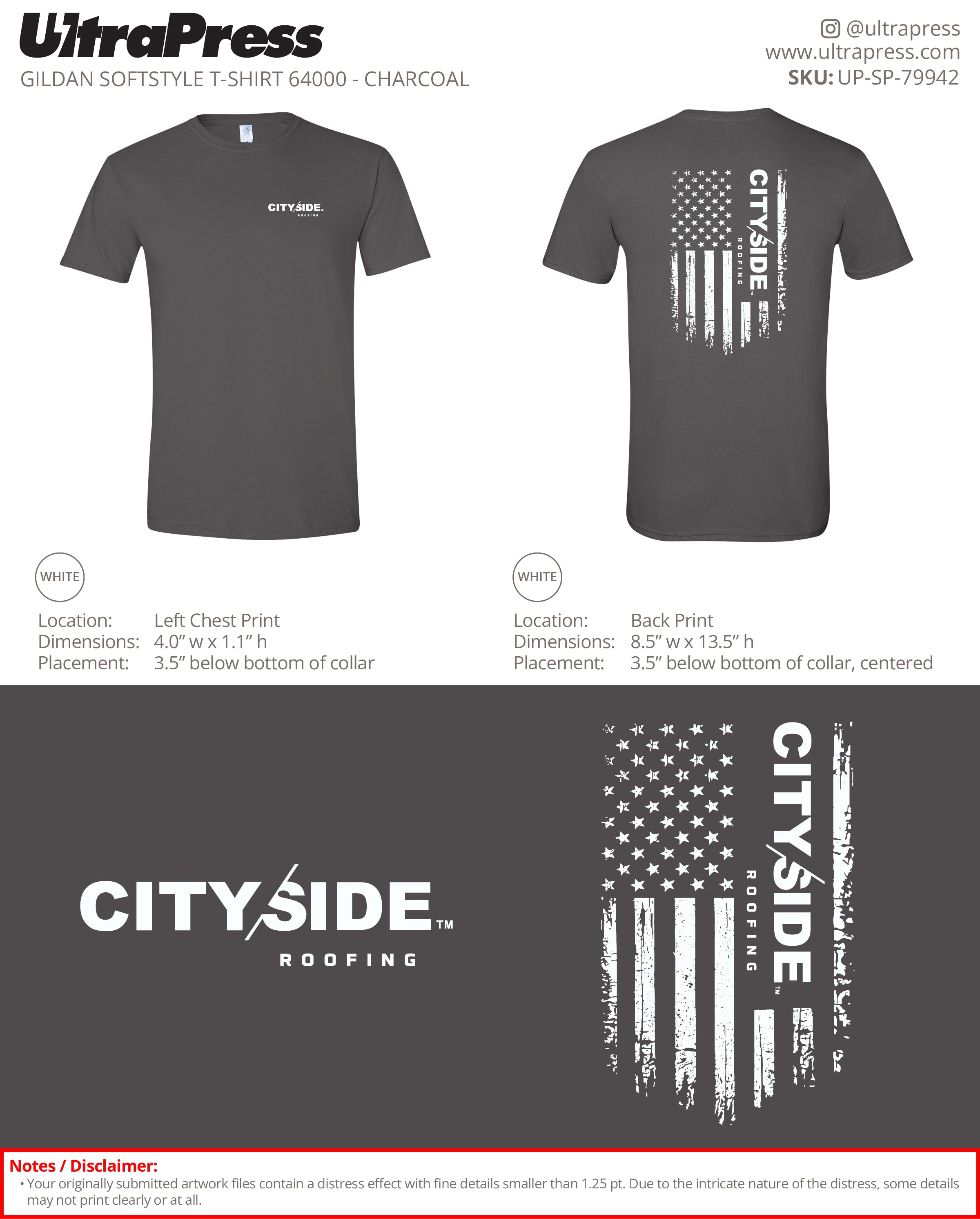 UP-SP-79942 City Side Roofing - Gary Scholl 100 Min Qty (Bulk)