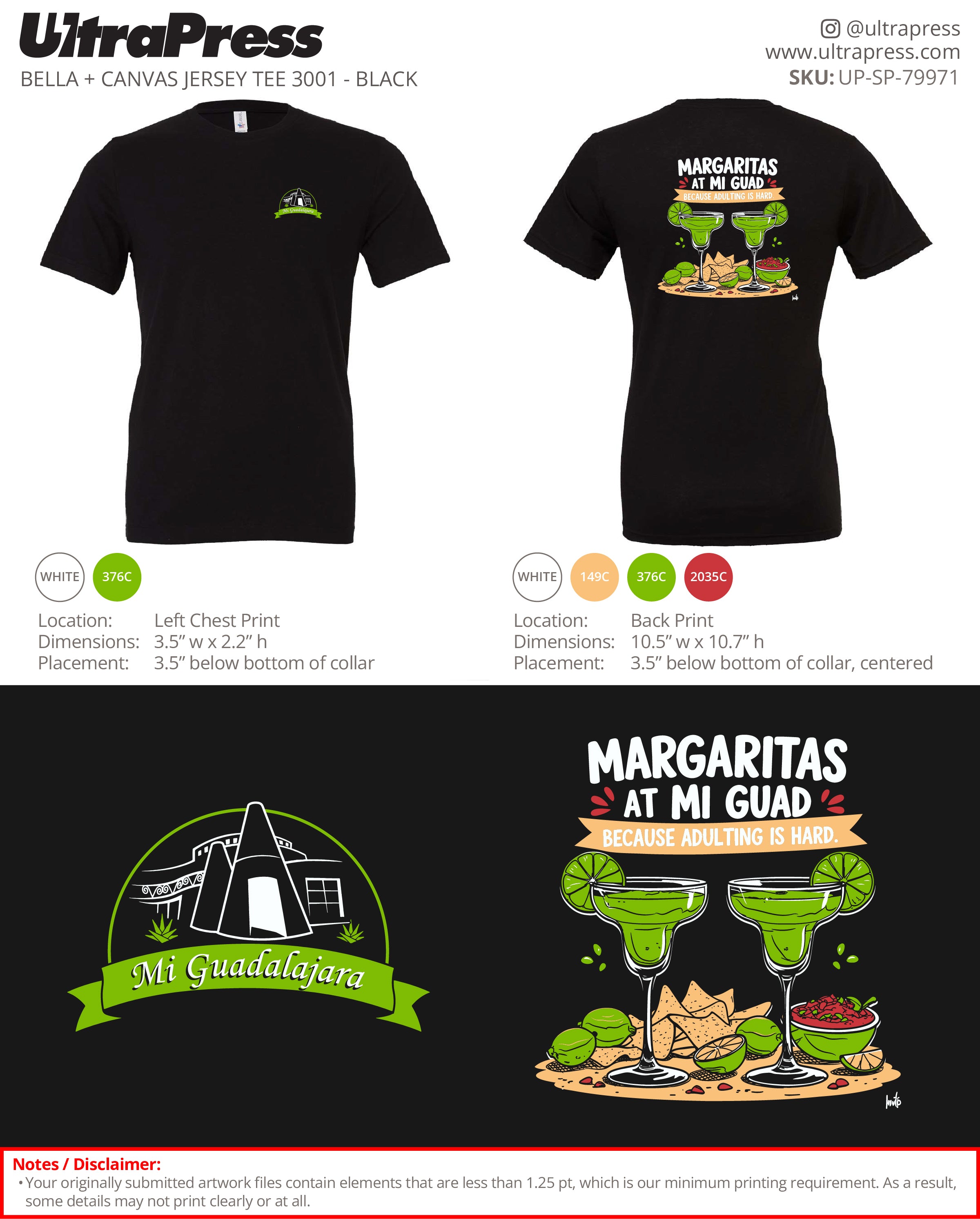 UP-SP-79971 Margaritas at Mi Guad v2 - Mi Guadalajara 100 Min Qty (Bulk)