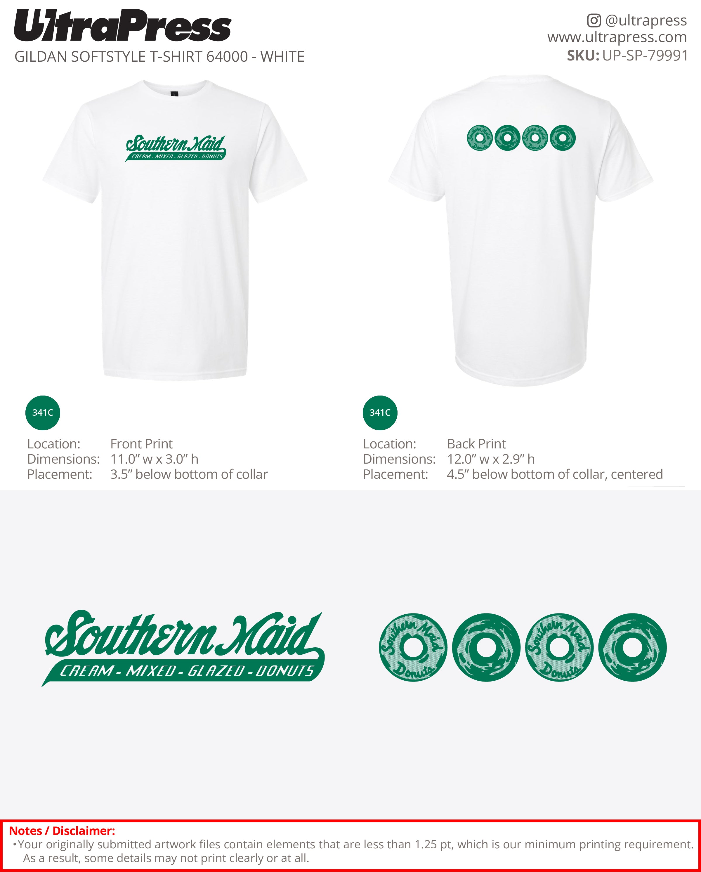 UP-SP-79991 Southern Maid - Joseph Tilley 100 Min Qty (Bulk)