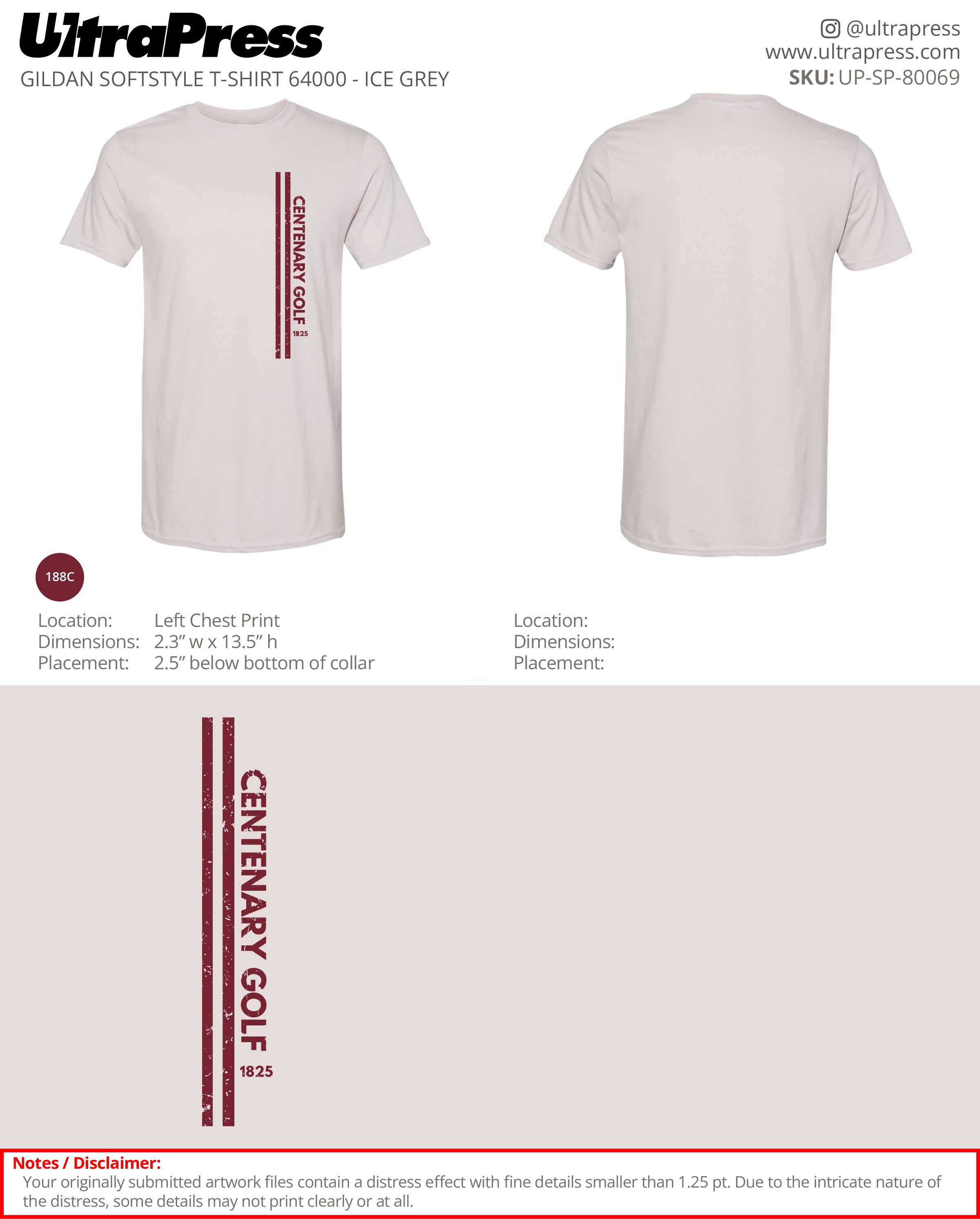 UP-SP-80069 Centenary Golf - Emlyn Aubrey 50 Min Qty (Bulk)