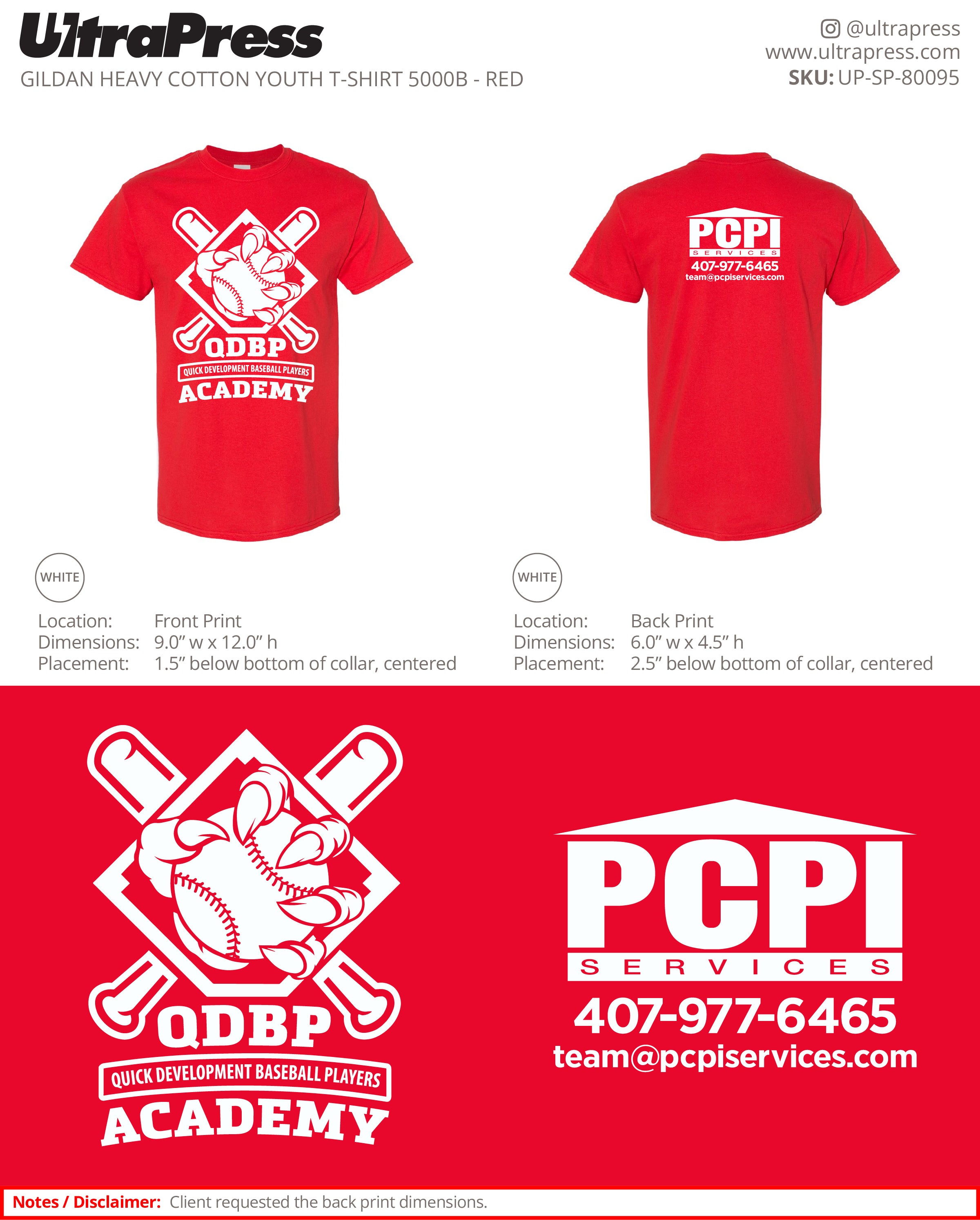 UP-SP-80095 PCPI SERVICES - Erica Thims 50 Pieces Package (Bulk)