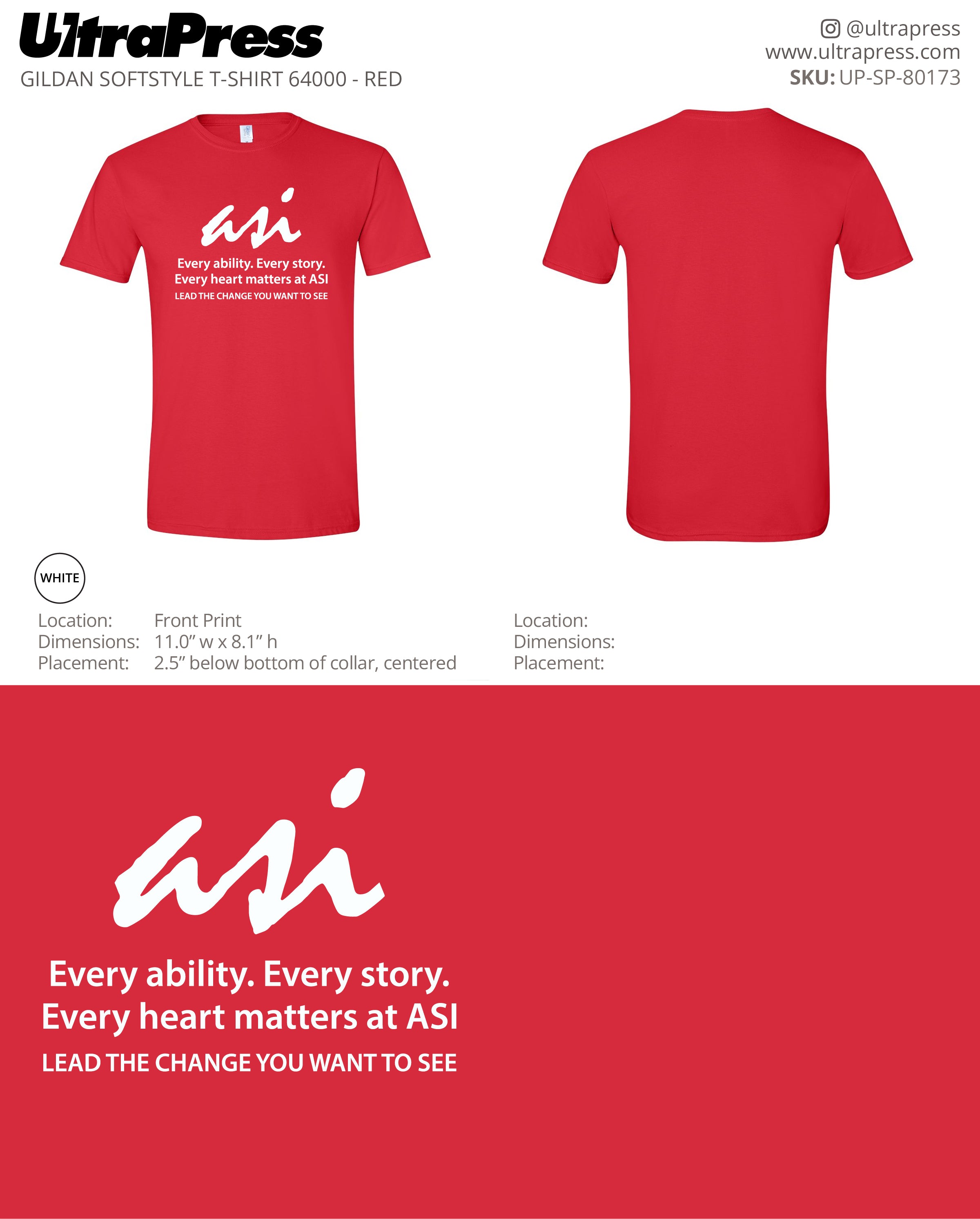 UP-SP-80173 Order #17768 - Michelle Smith 100 Min Qty