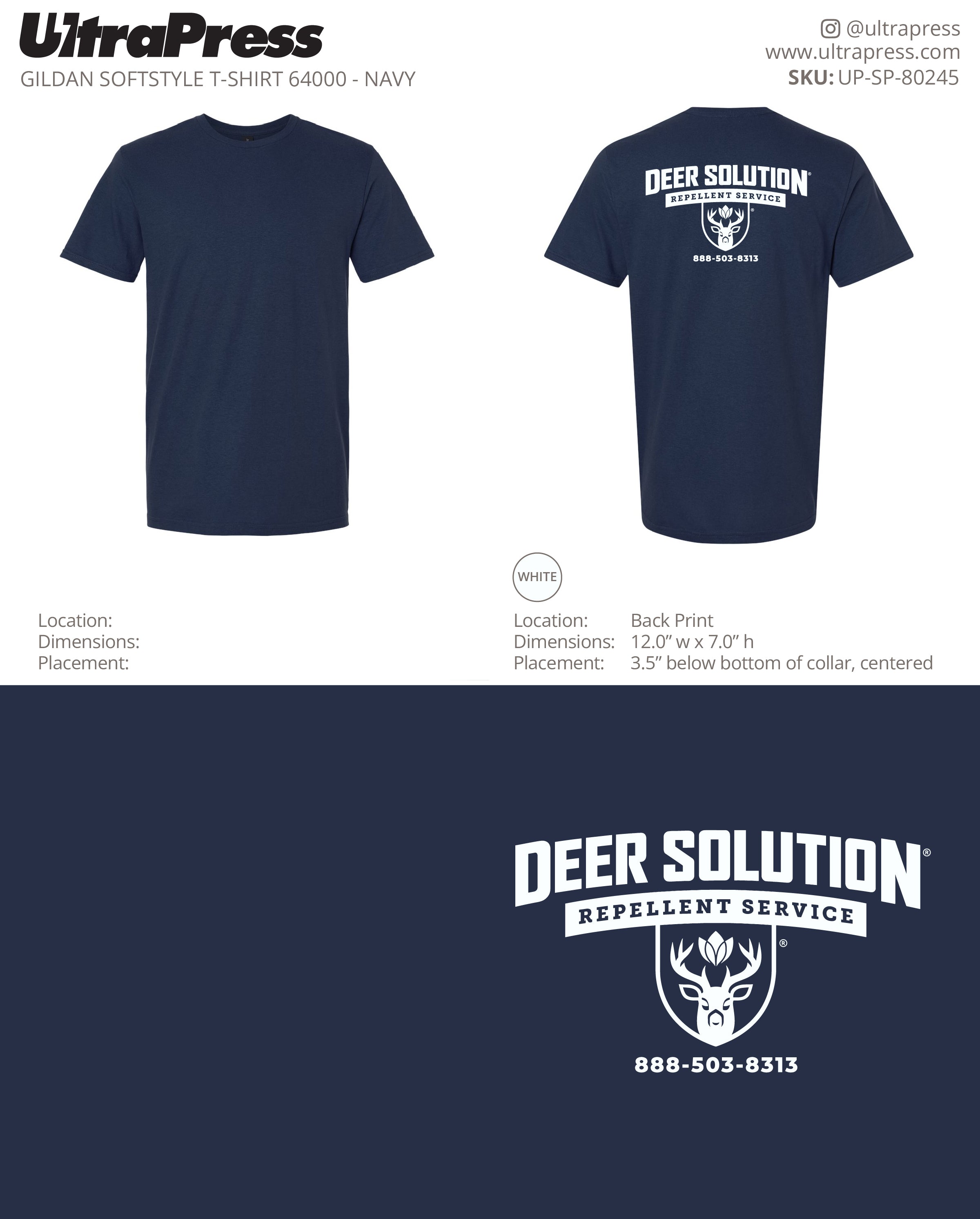 UP-SP-80245 Deer Solution - Michael Fry 100 Min Qty (Bulk)